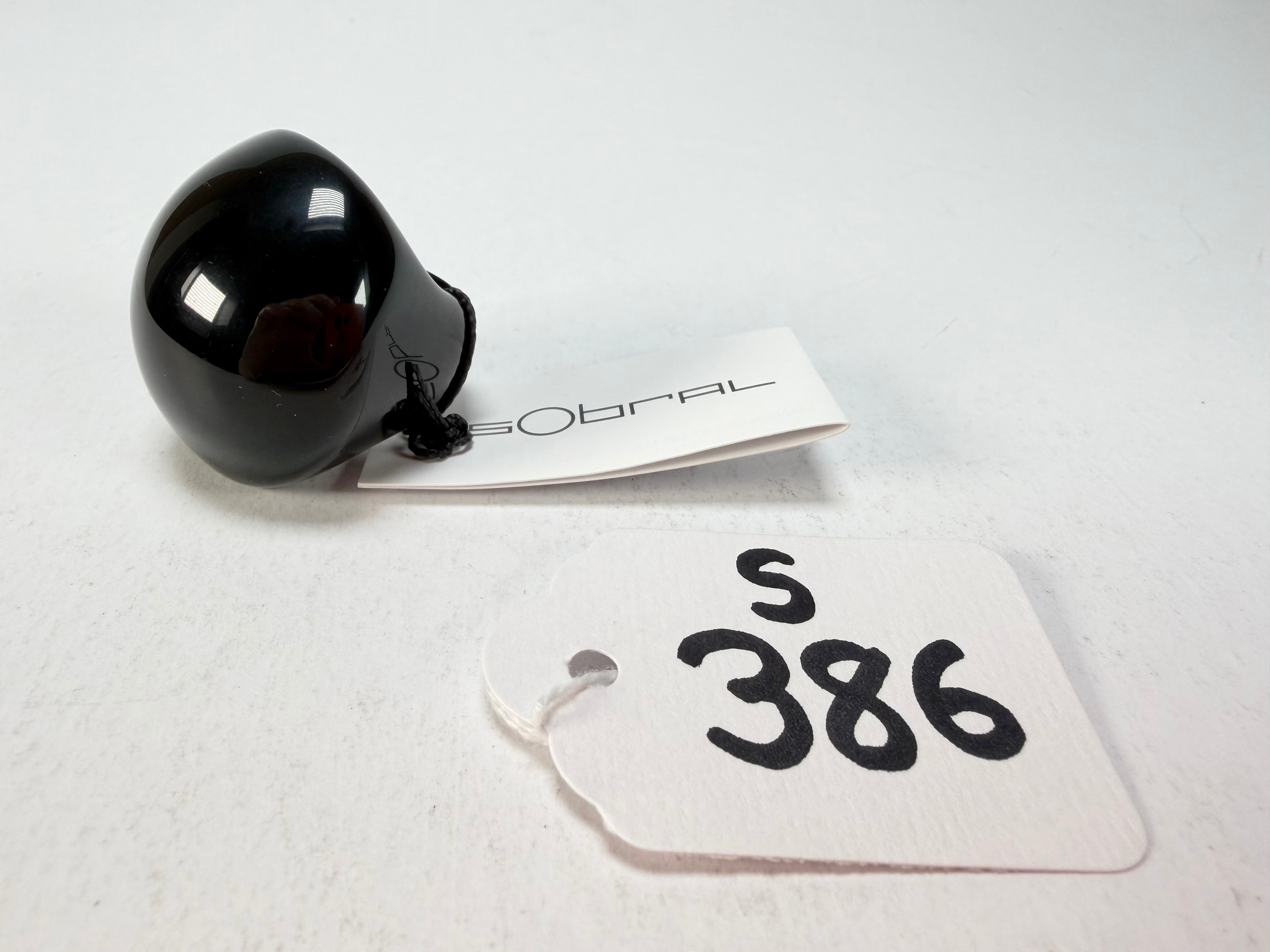 Sobral - Mix 2023 "Sintonia" Black Resin Ring ( 003598 ) - Size UK M / US 6
