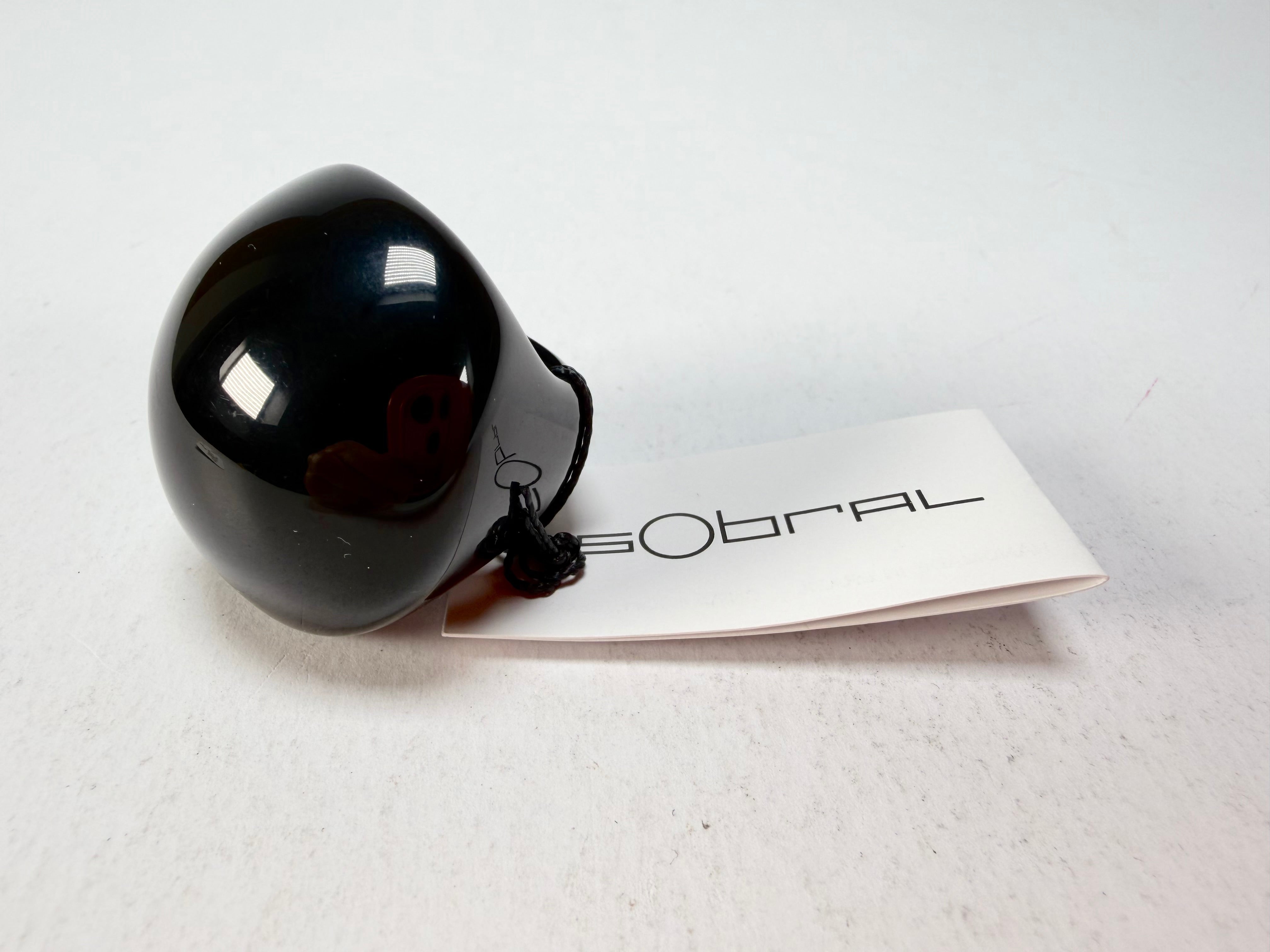 Sobral - Mix 2023 "Sintonia" Black Resin Ring ( 003598 ) - Size UK M / US 6