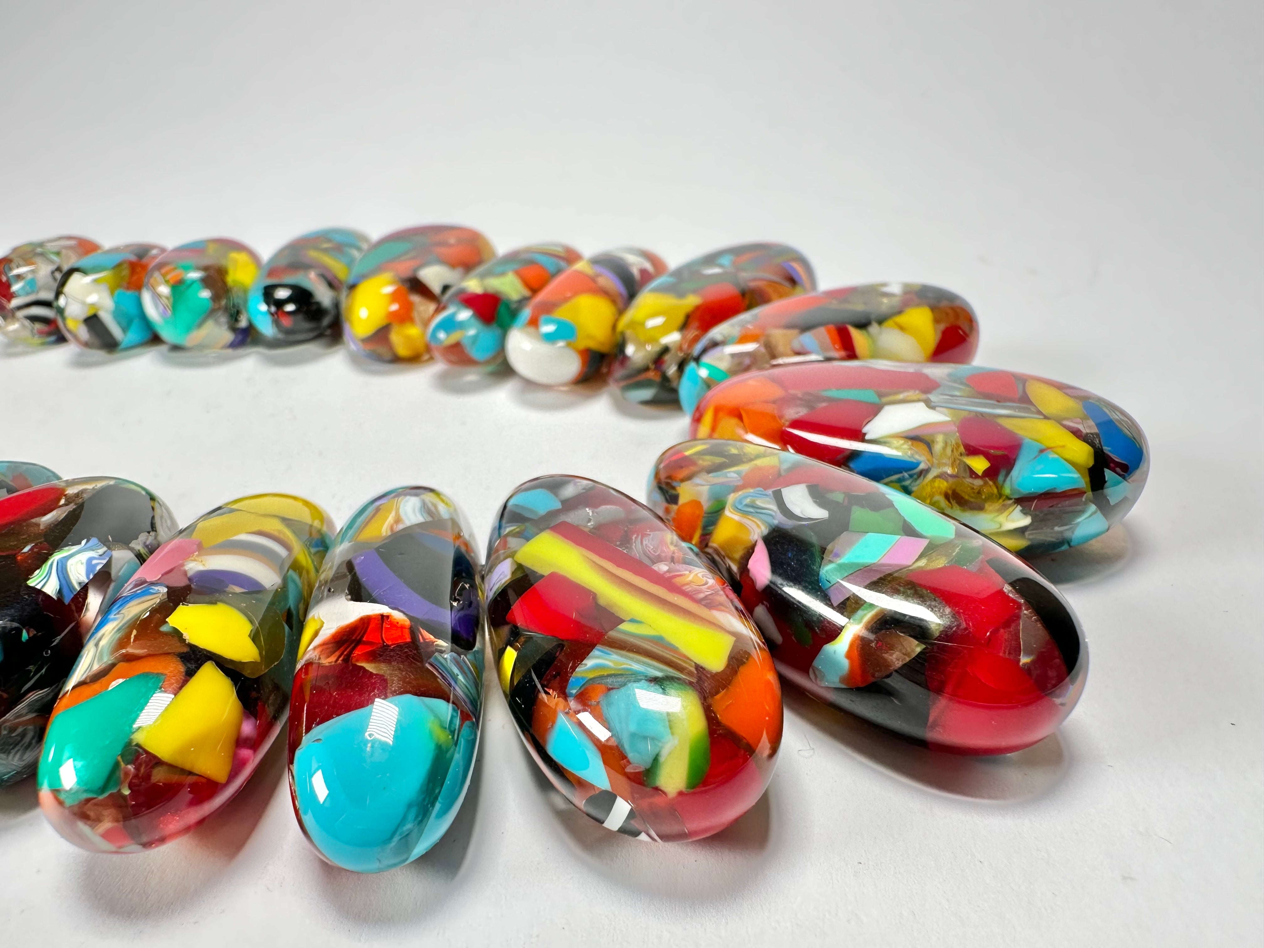 Sobral - Caillou Cristal "Monica" Resin Necklace ( 005412 )