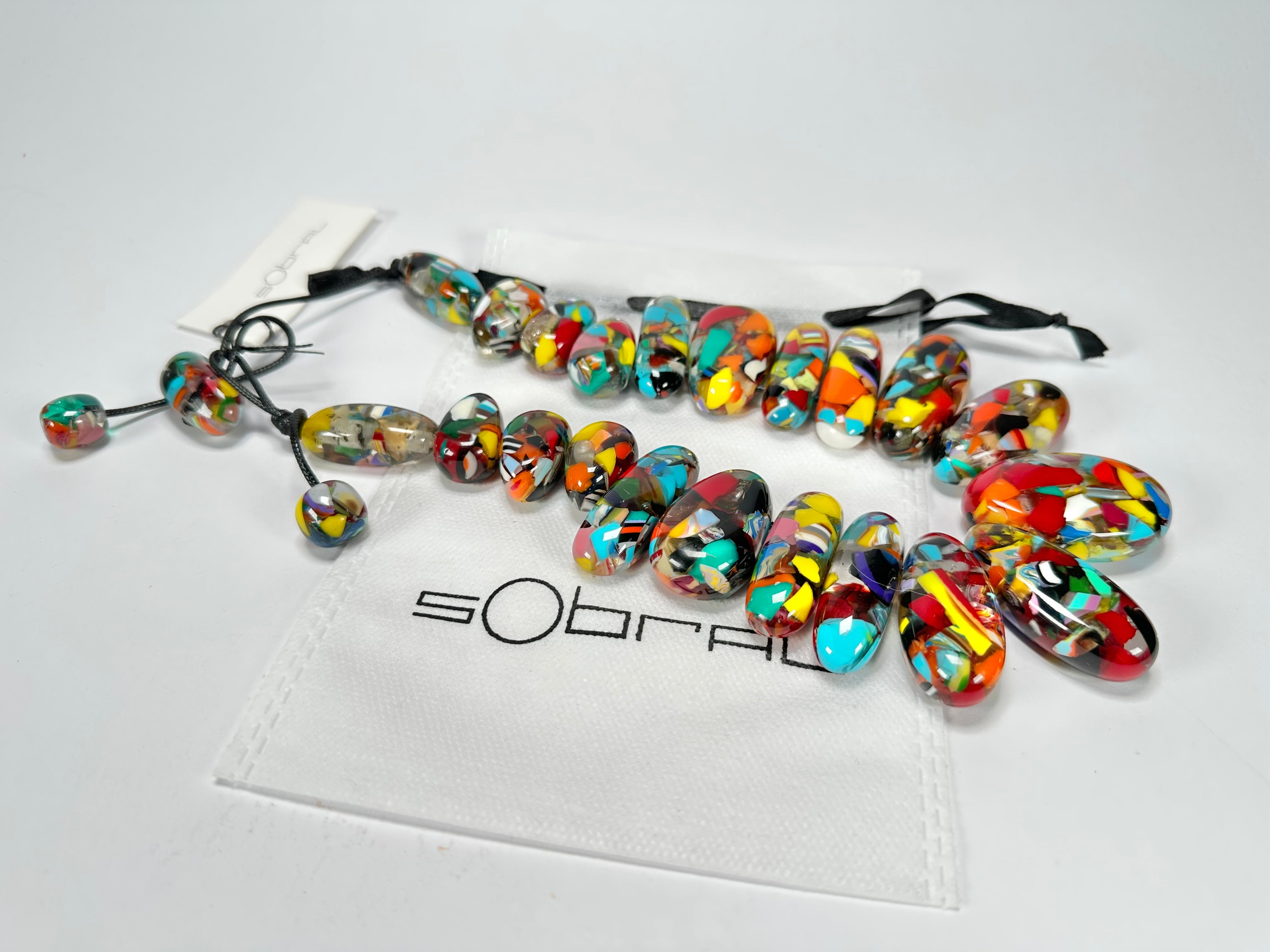 Sobral - Caillou Cristal "Monica" Resin Necklace ( 005412 )