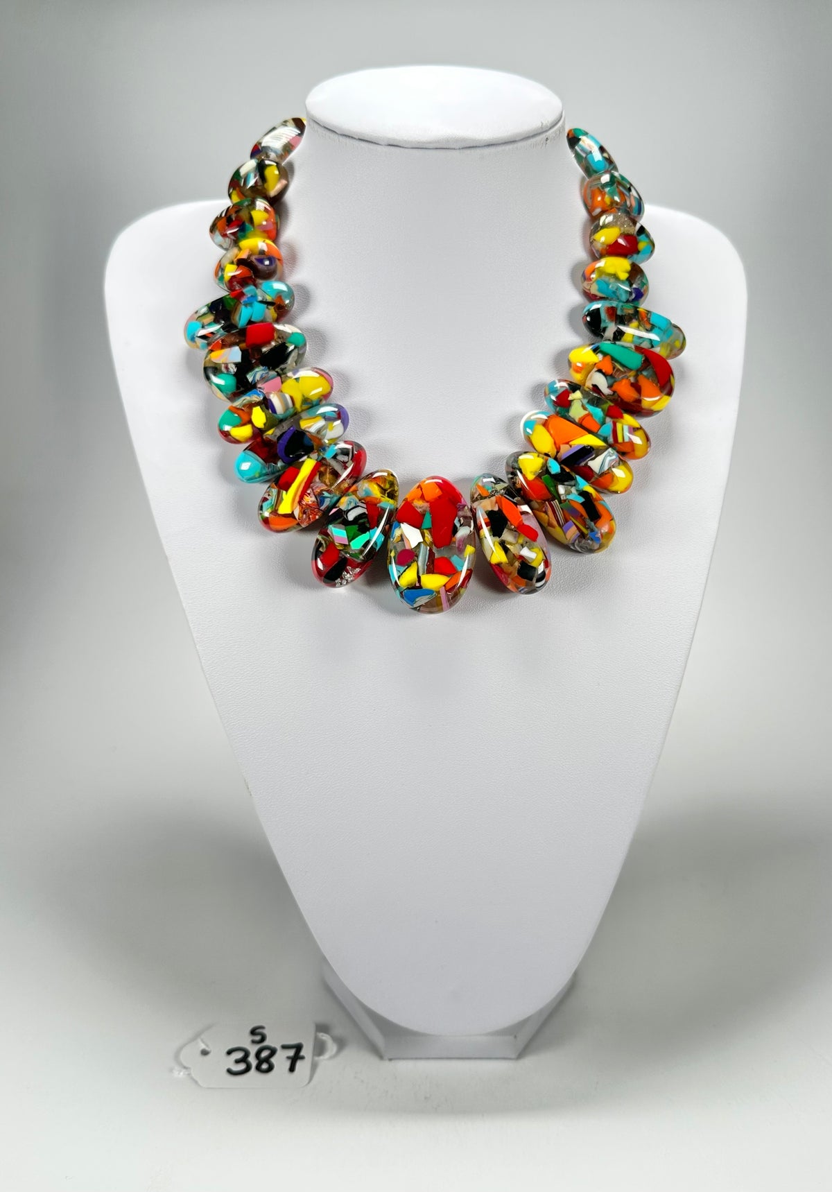 Sobral - Caillou Cristal "Monica" Resin Necklace ( 005412 )