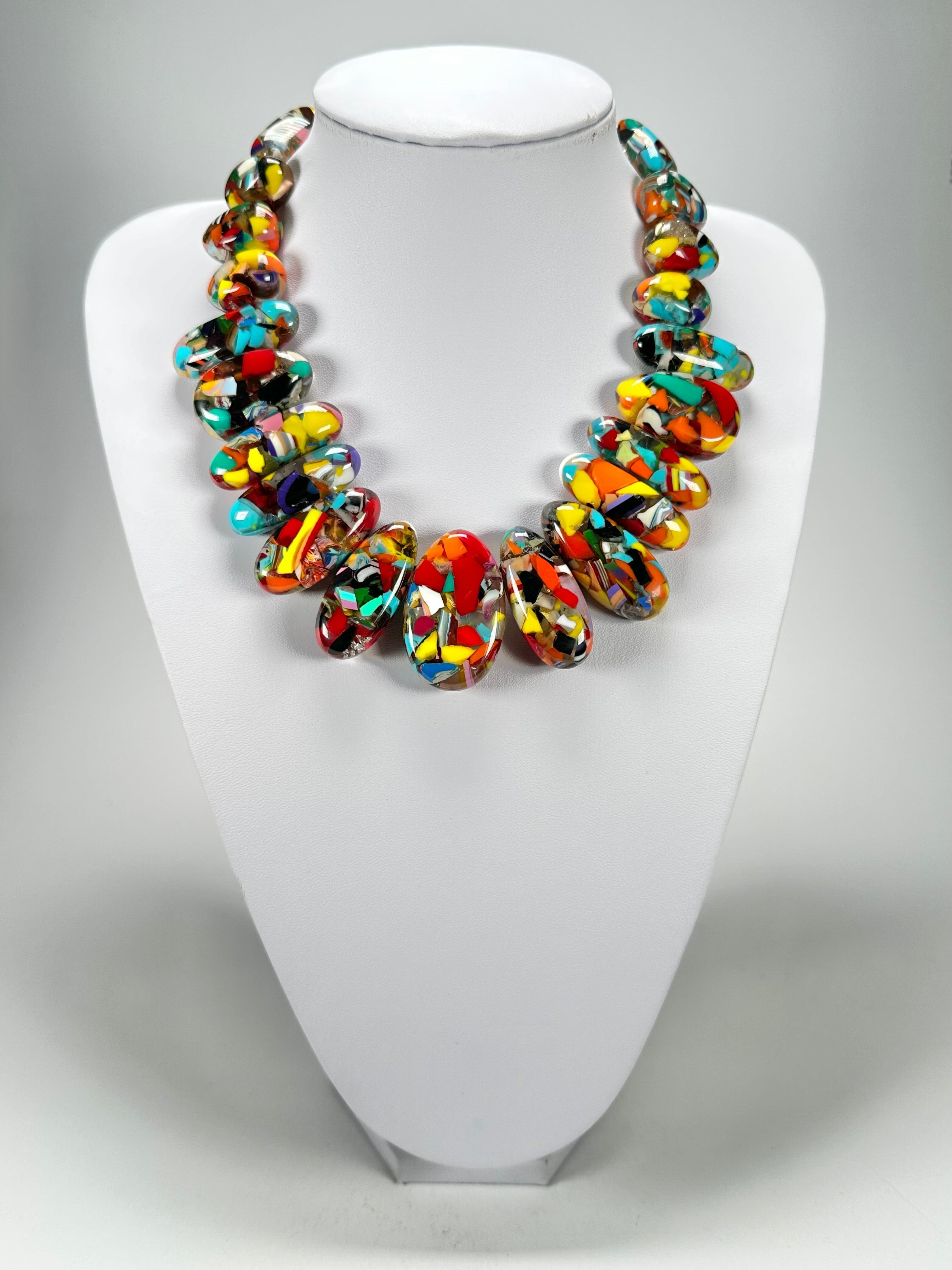 Sobral - Caillou Cristal "Monica" Resin Necklace ( 005412 )