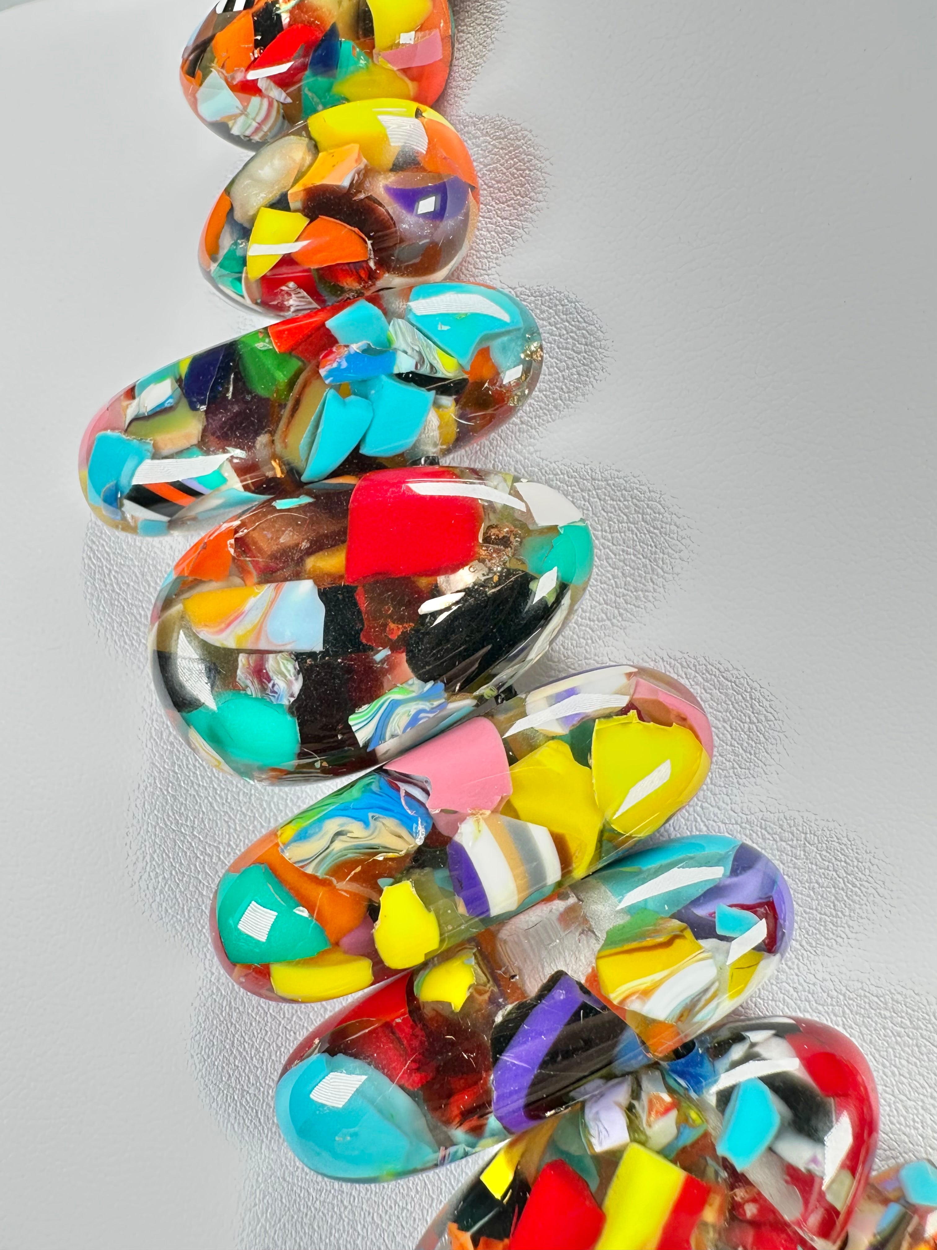 Sobral - Caillou Cristal "Monica" Resin Necklace ( 005412 )