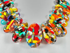 Sobral - Caillou Cristal "Monica" Resin Necklace ( 005412 )