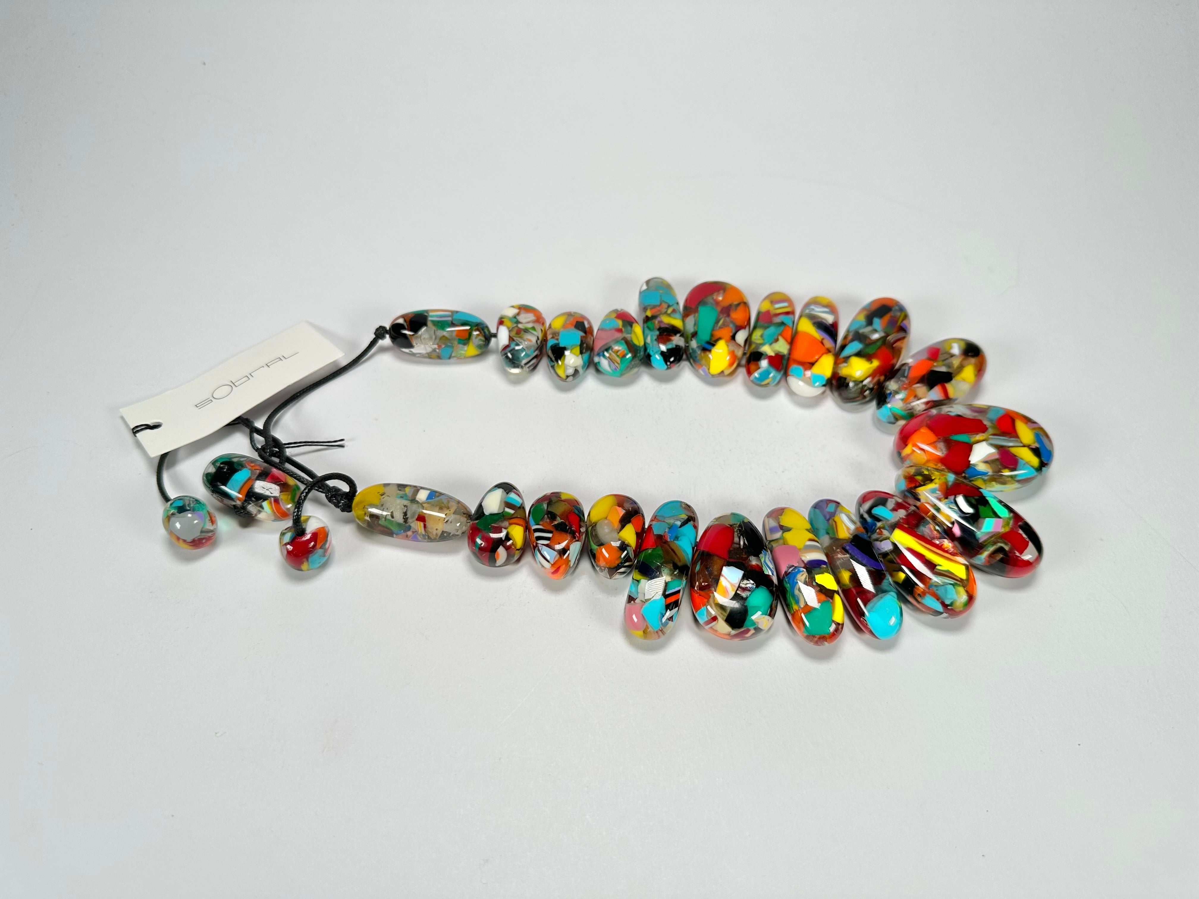 Sobral - Caillou Cristal "Monica" Resin Necklace ( 005412 )