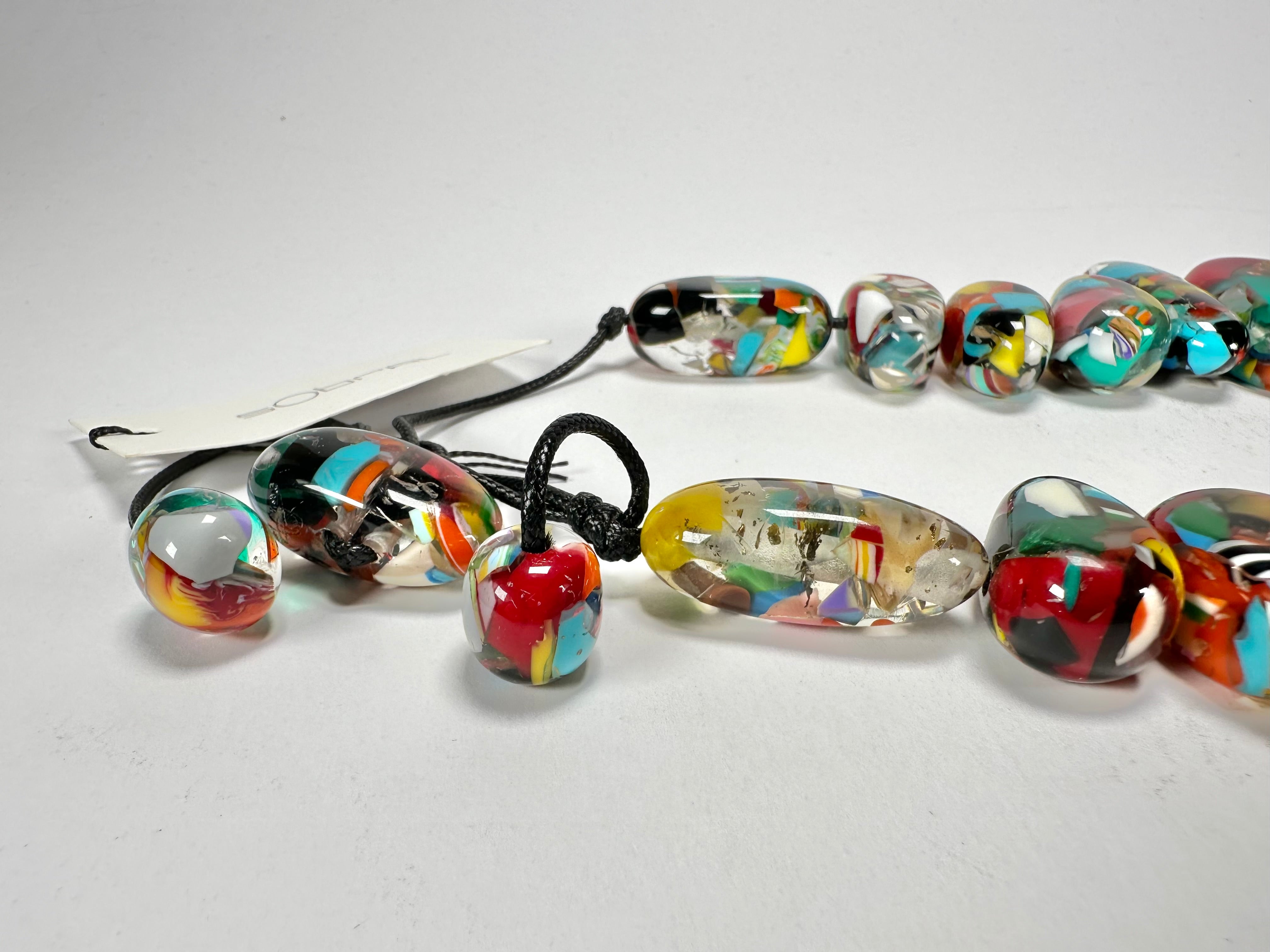 Sobral - Caillou Cristal "Monica" Resin Necklace ( 005412 )
