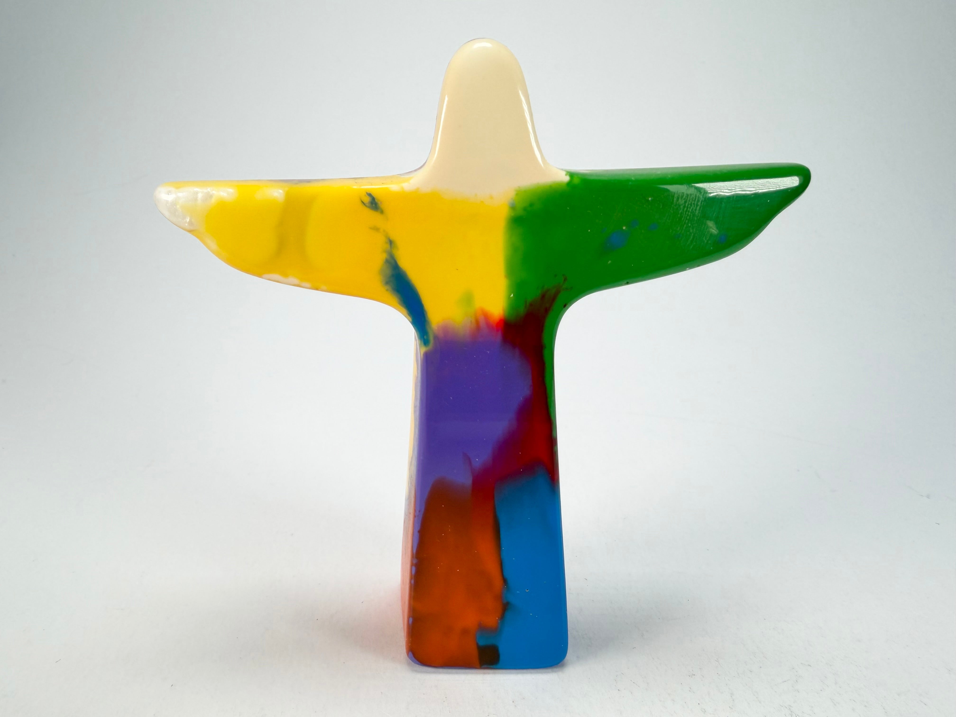 Sobral - Landmark "Cristo" Multi-Colour Pollock Small 11cm Statue Ornament ( 000000 )