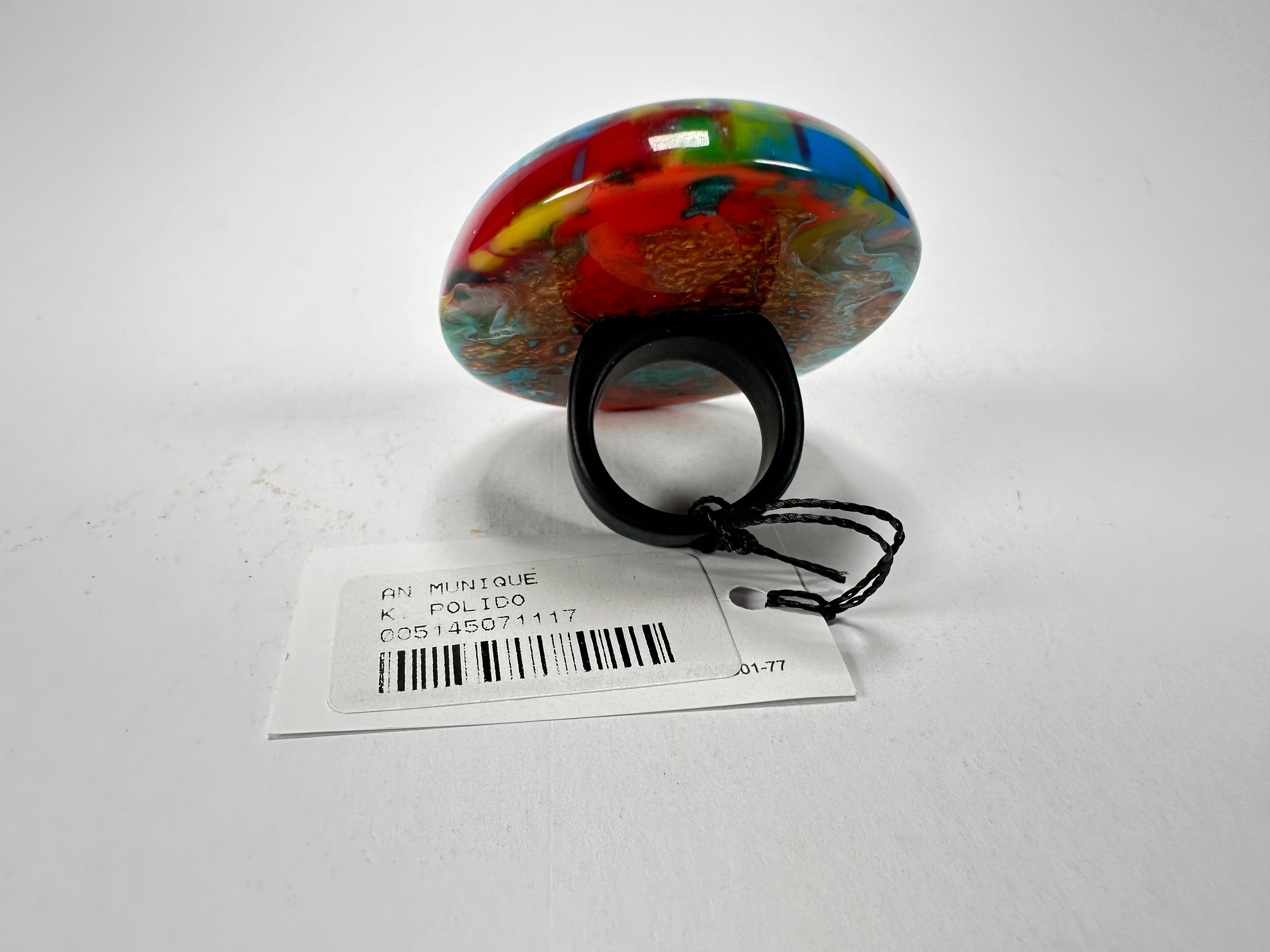 Sobral - Multi-Colour "Munique" K.Polido Resin Ring ( 005145 ) - Size UK N / US 6.5