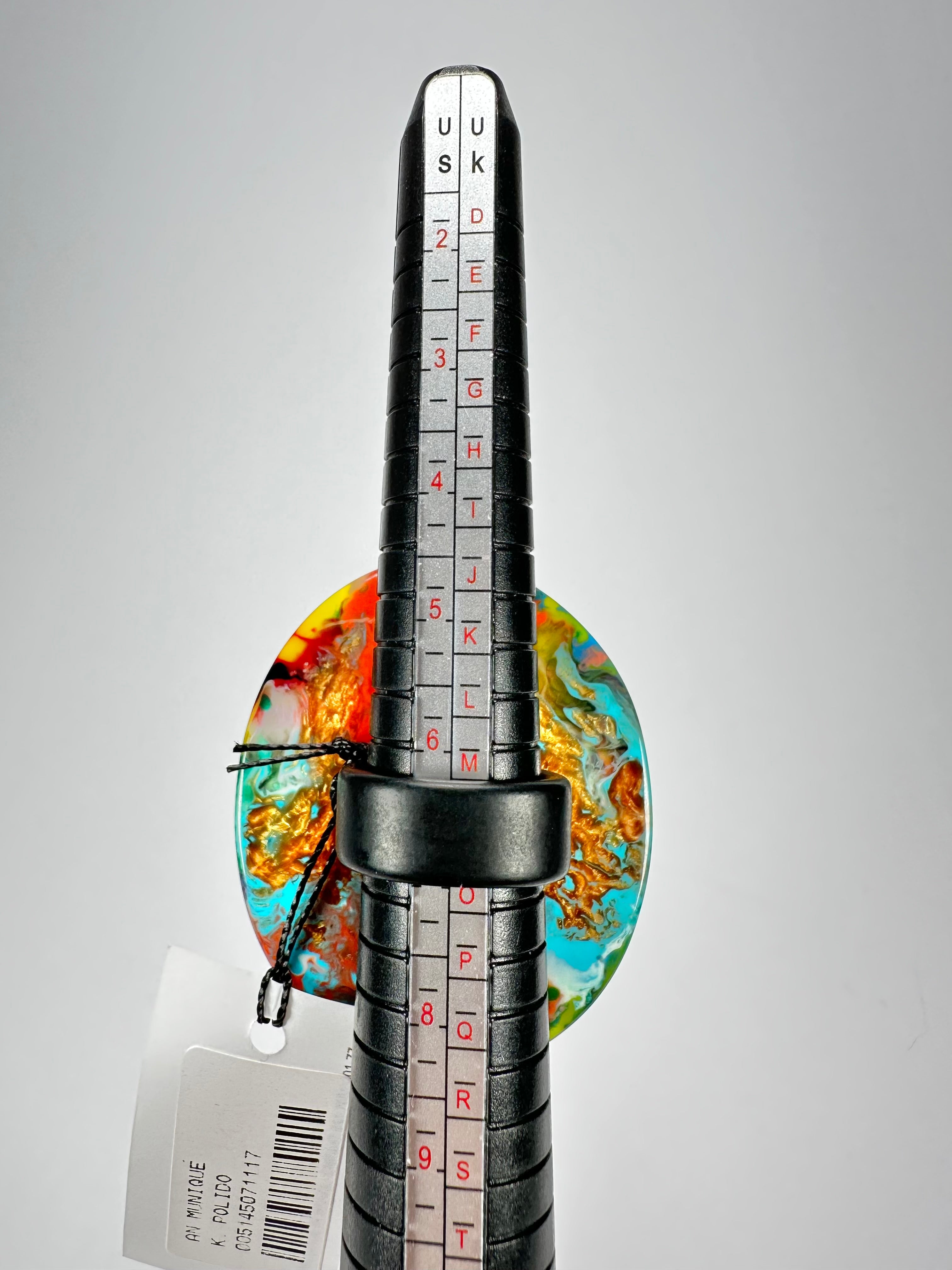 Sobral - Multi-Colour "Munique" K.Polido Resin Ring ( 005145 ) - Size UK N / US 6.5
