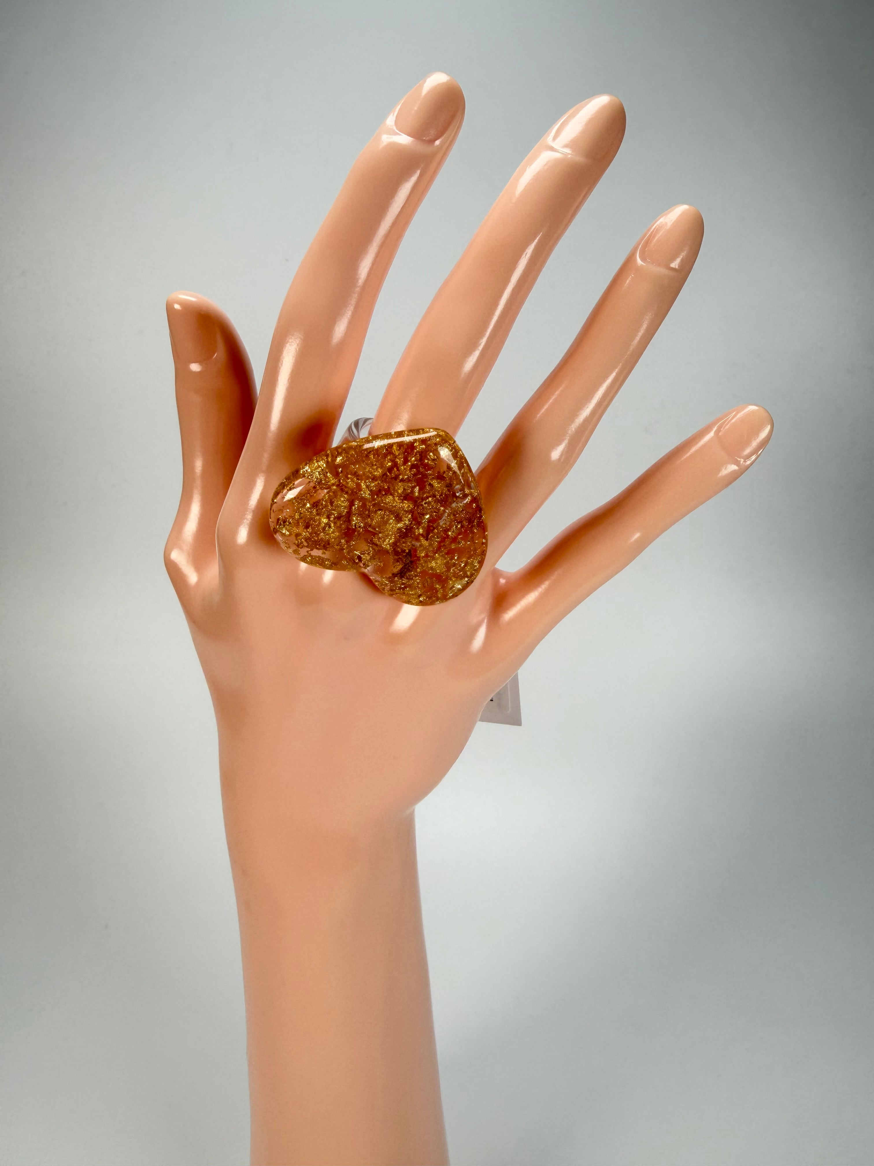 Sobral - Metalique "Mini Ariadne" Resin Ring ( 005543 ) - Size UK N / US 7