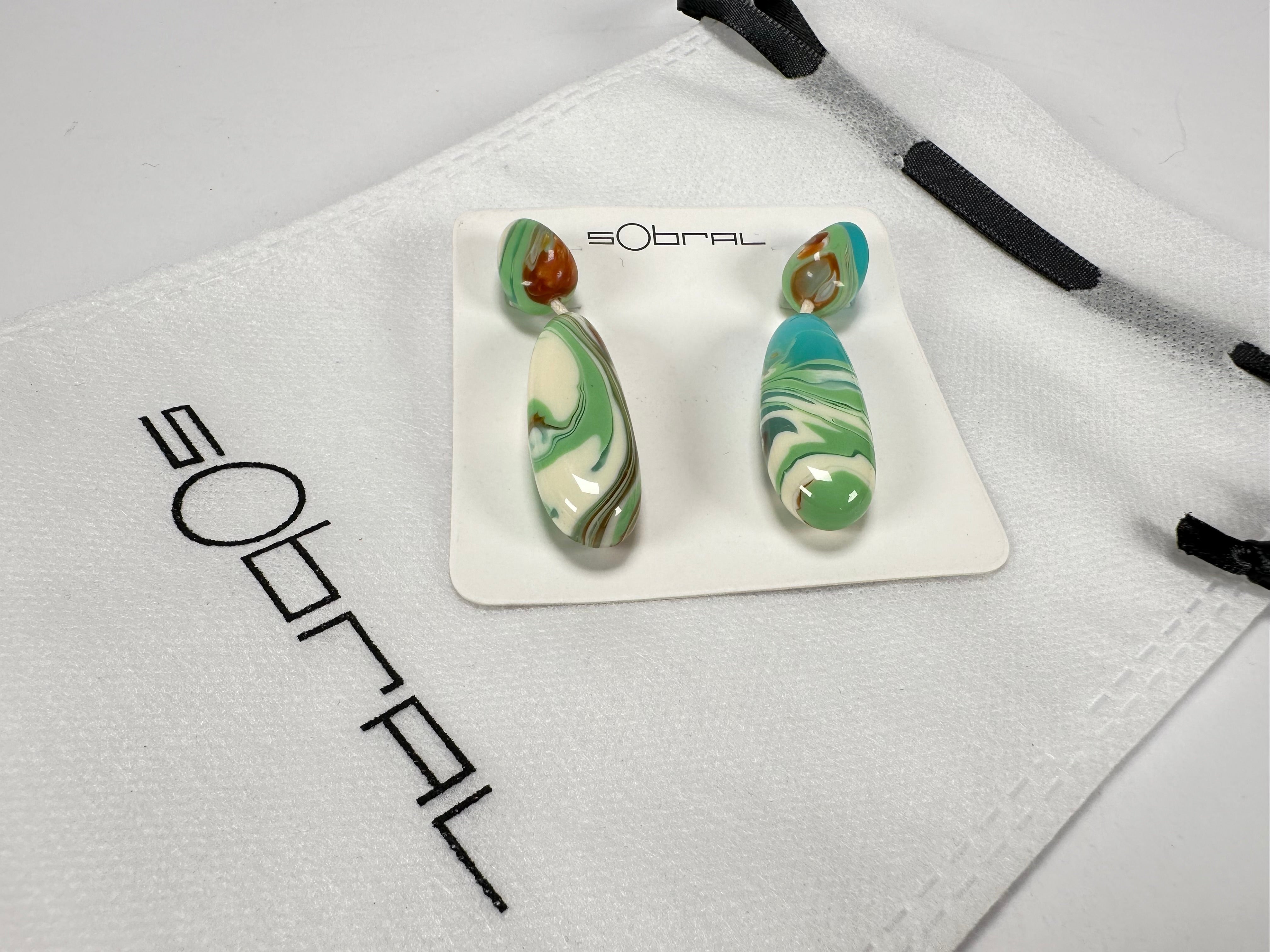 Sobral - Eteria "Caillou" Resin Earrings ( 005427 )
