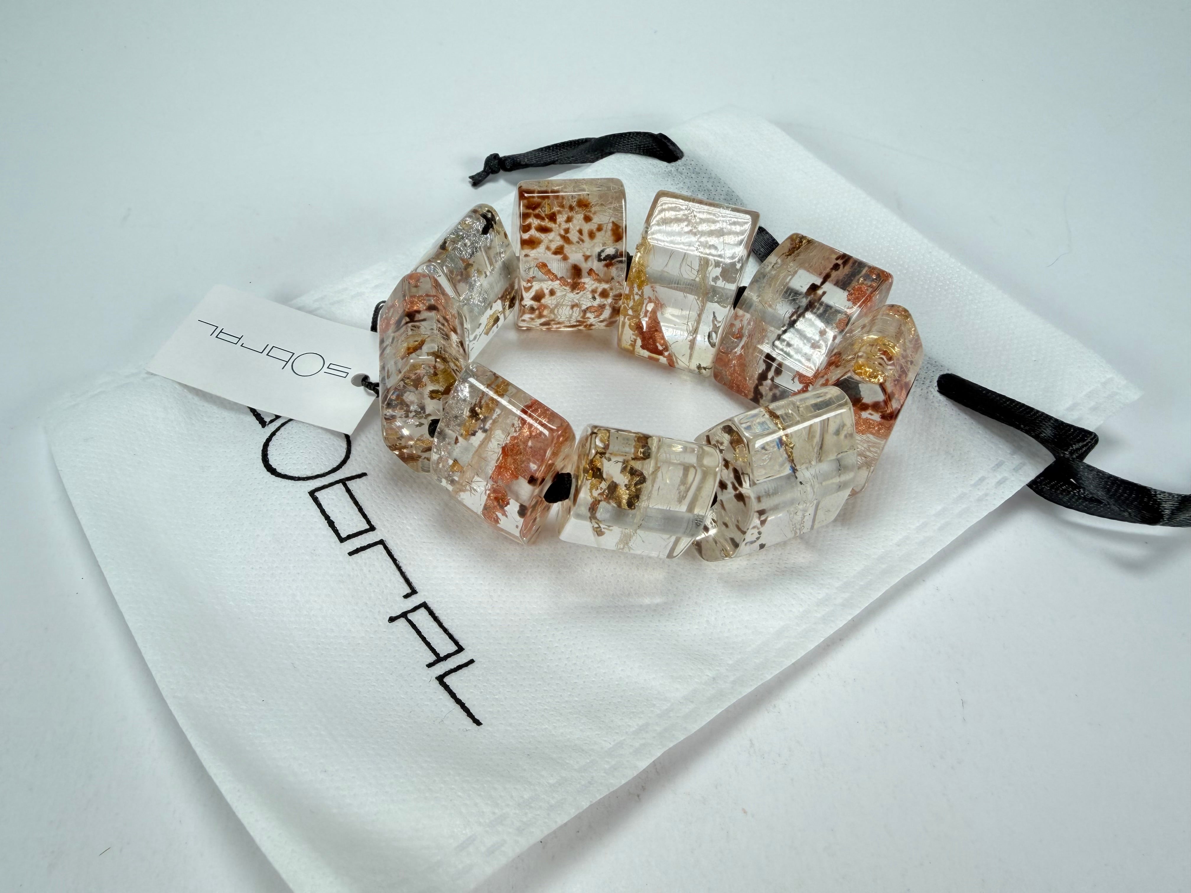 Sobral - Minas Gerais "Studio Creation" Elasticated Resin Bracelet ( 000000 )