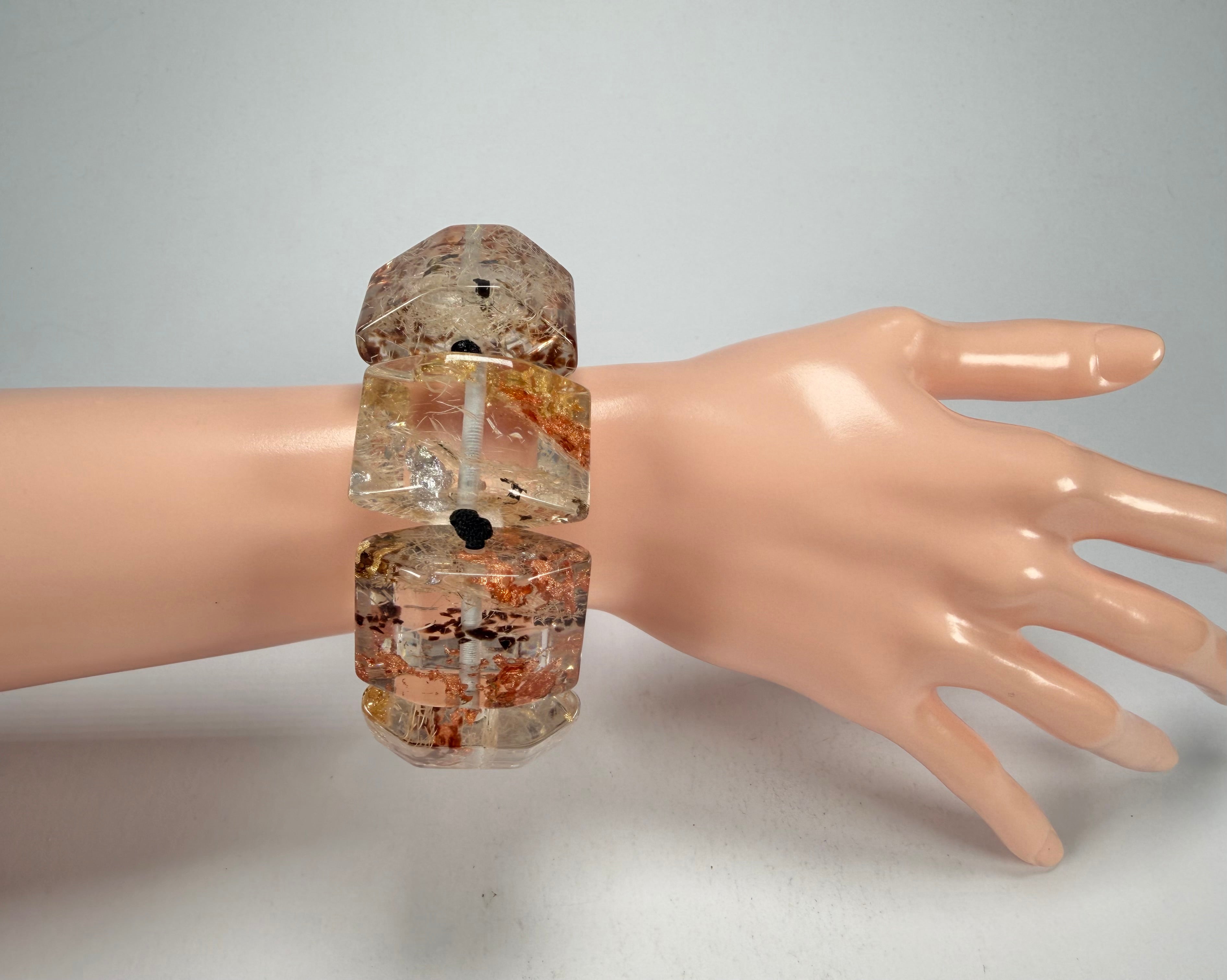 Sobral - Minas Gerais "Studio Creation" Elasticated Resin Bracelet ( 000000 )
