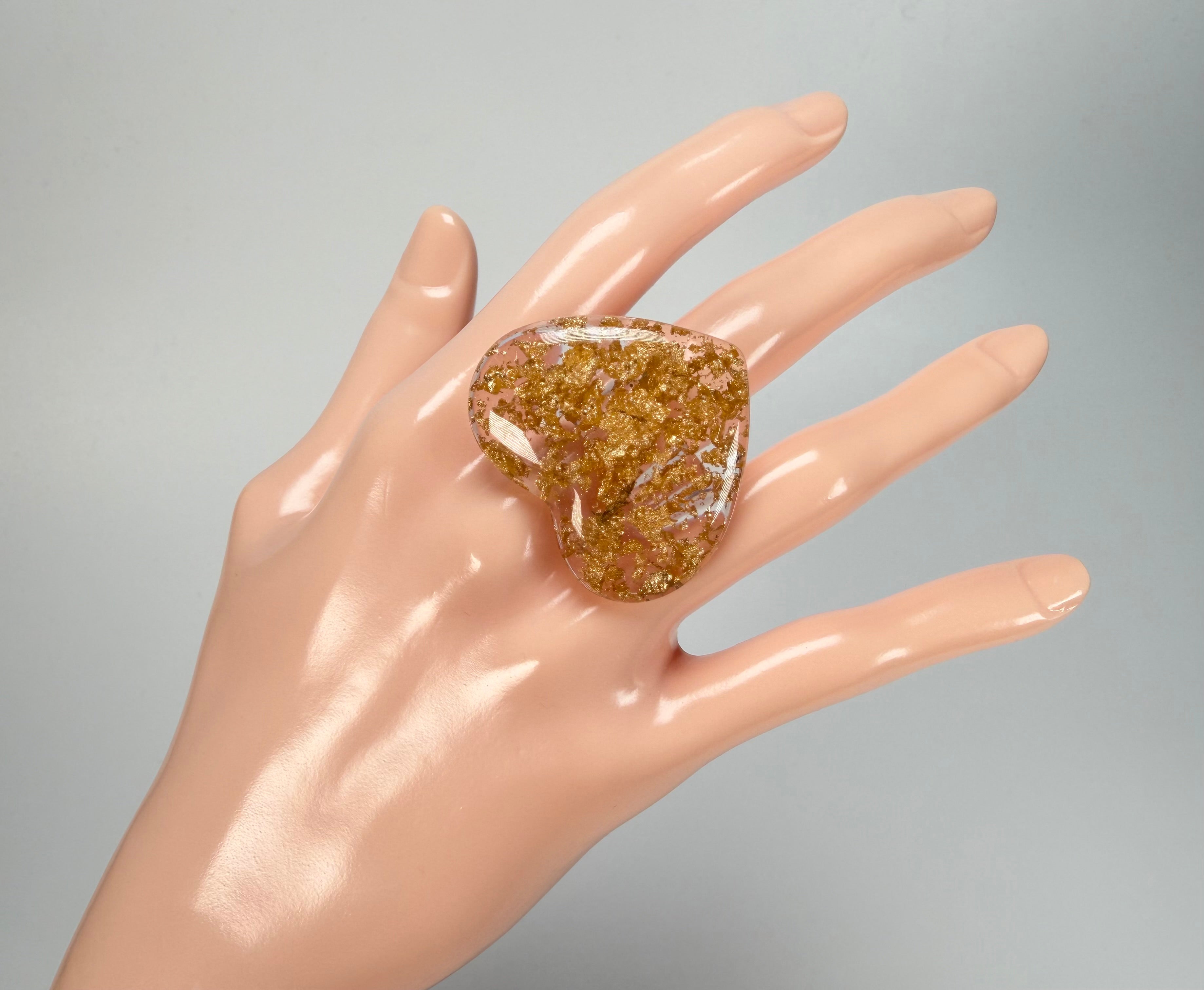 Sobral - Metalique "Mini Ariadne" Resin Ring ( 005543 ) - Size UK N / US 7
