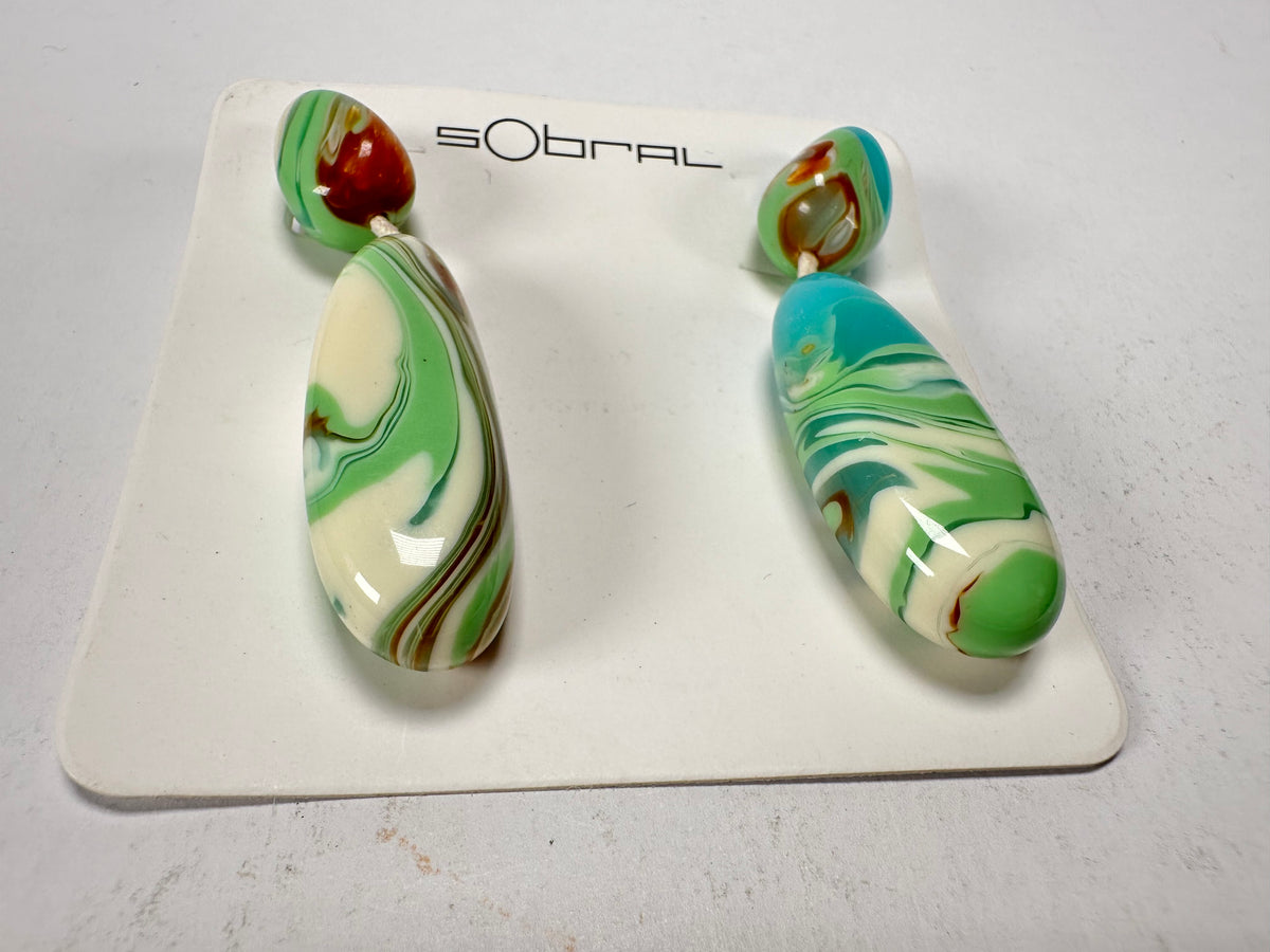 Sobral - Eteria "Caillou" Resin Earrings ( 005427 )