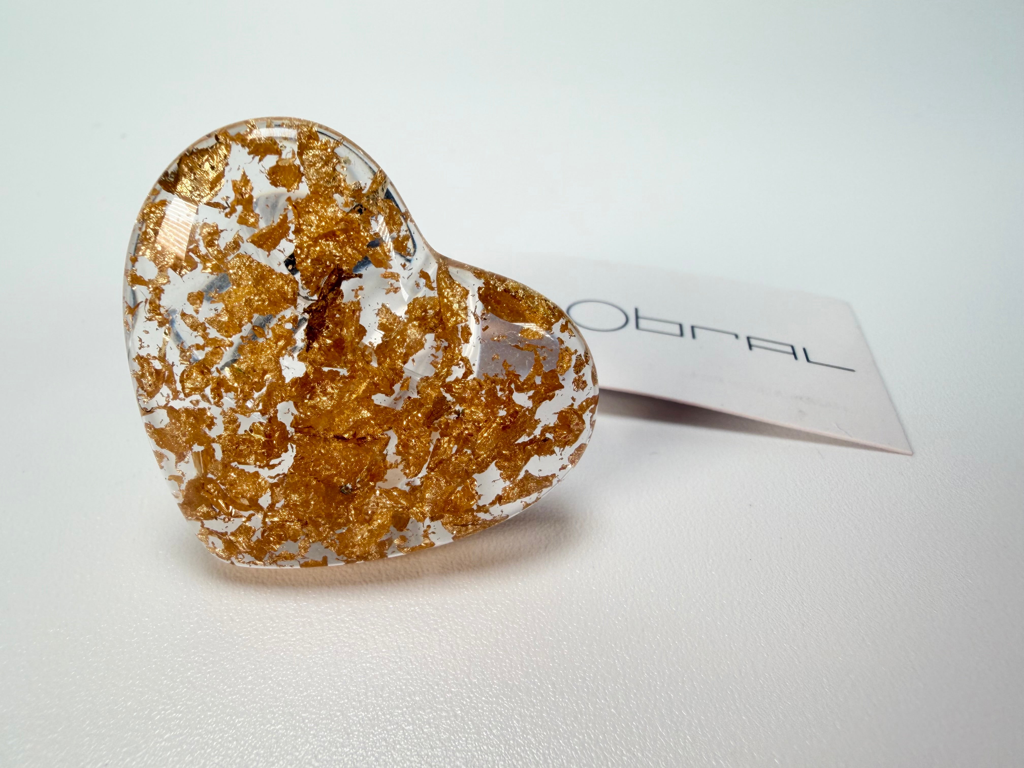 Sobral - Metalique "Mini Ariadne" Resin Ring ( 005543 ) - Size UK N / US 7