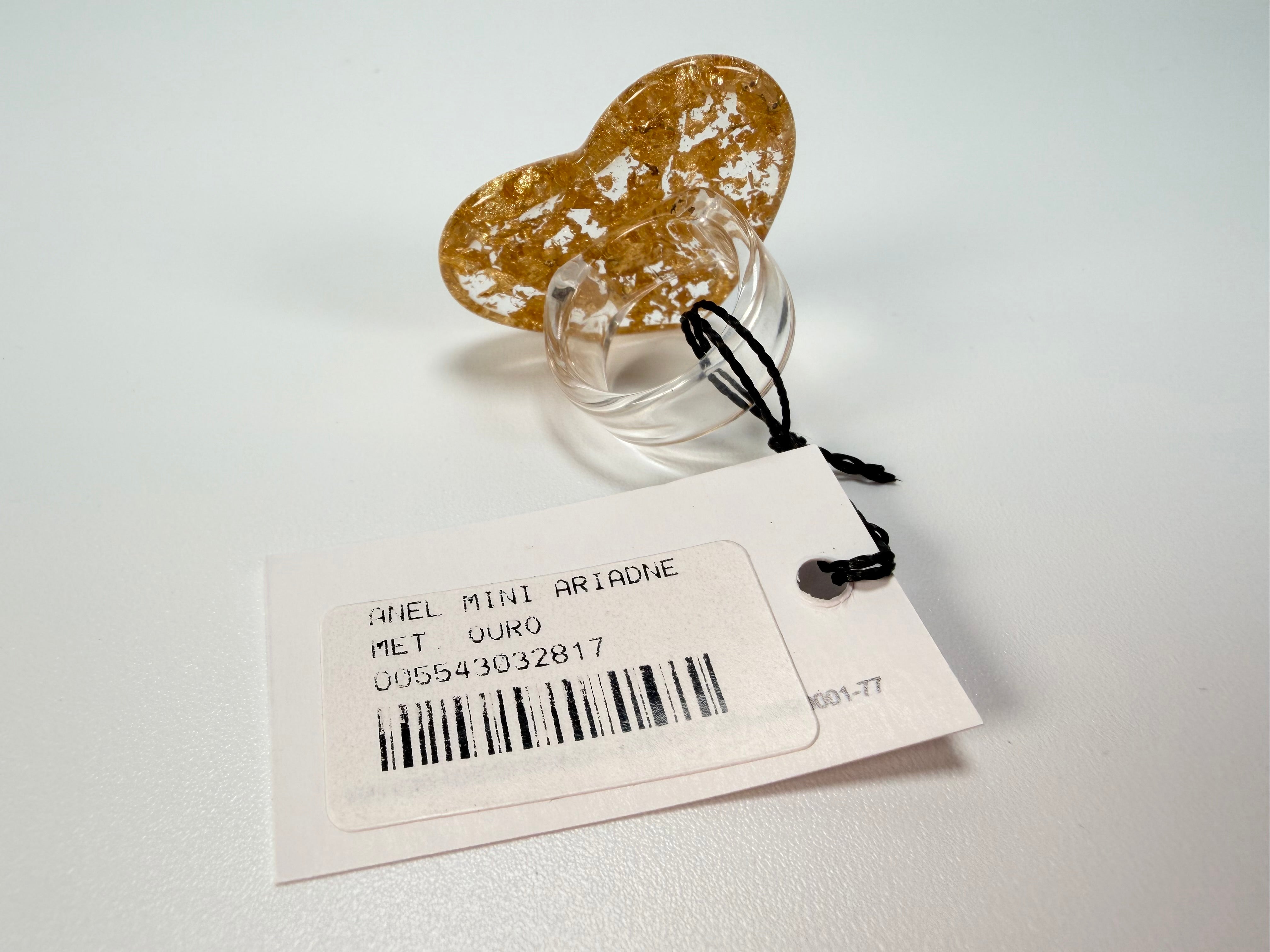 Sobral - Metalique "Mini Ariadne" Resin Ring ( 005543 ) - Size UK N / US 7