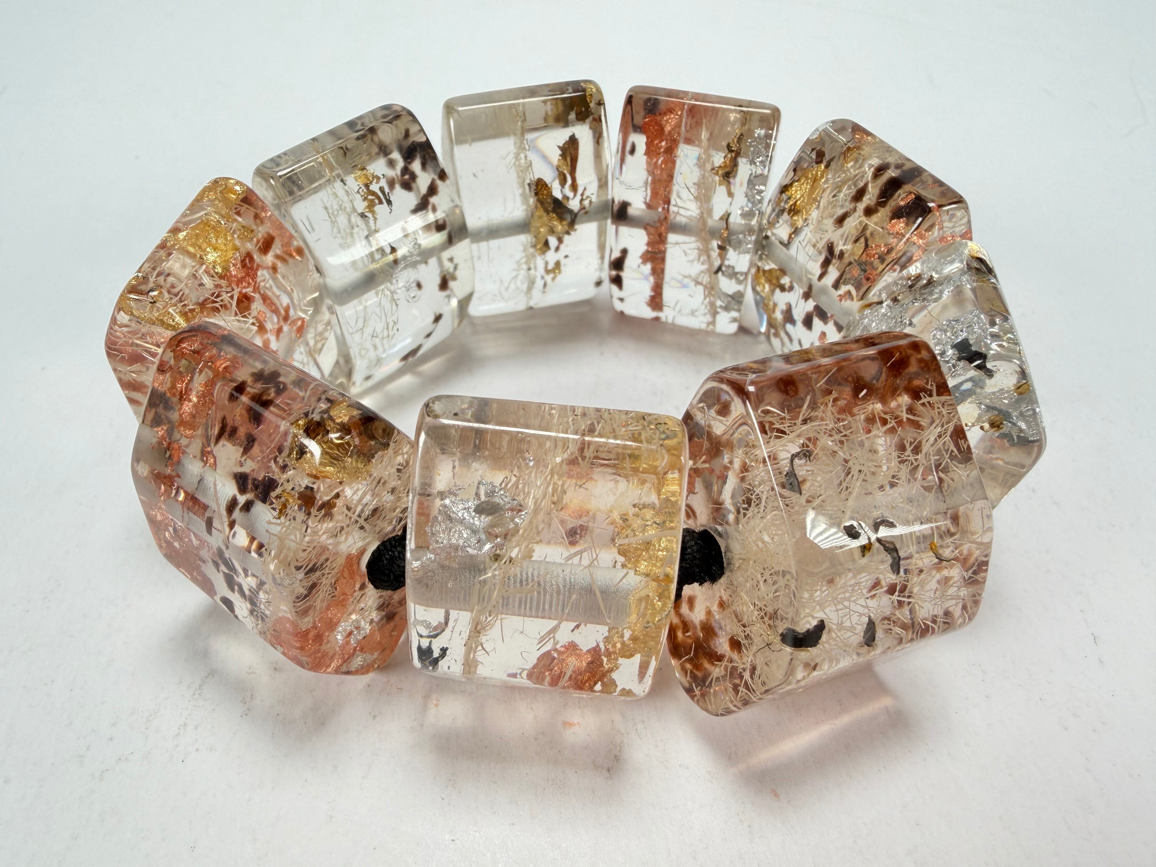 Sobral - Minas Gerais "Studio Creation" Elasticated Resin Bracelet ( 000000 )