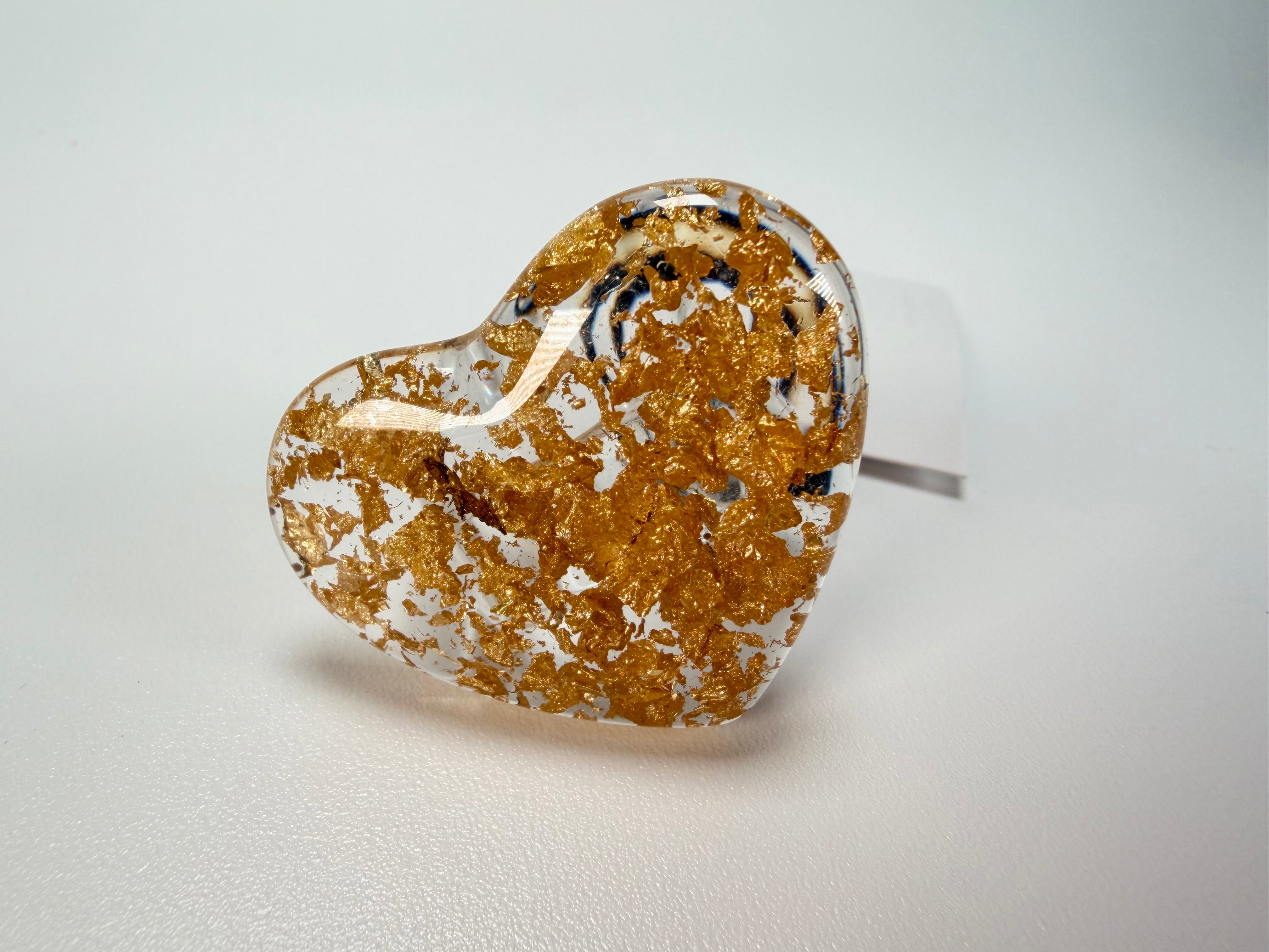 Sobral - Metalique "Mini Ariadne" Resin Ring ( 005543 ) - Size UK N / US 7