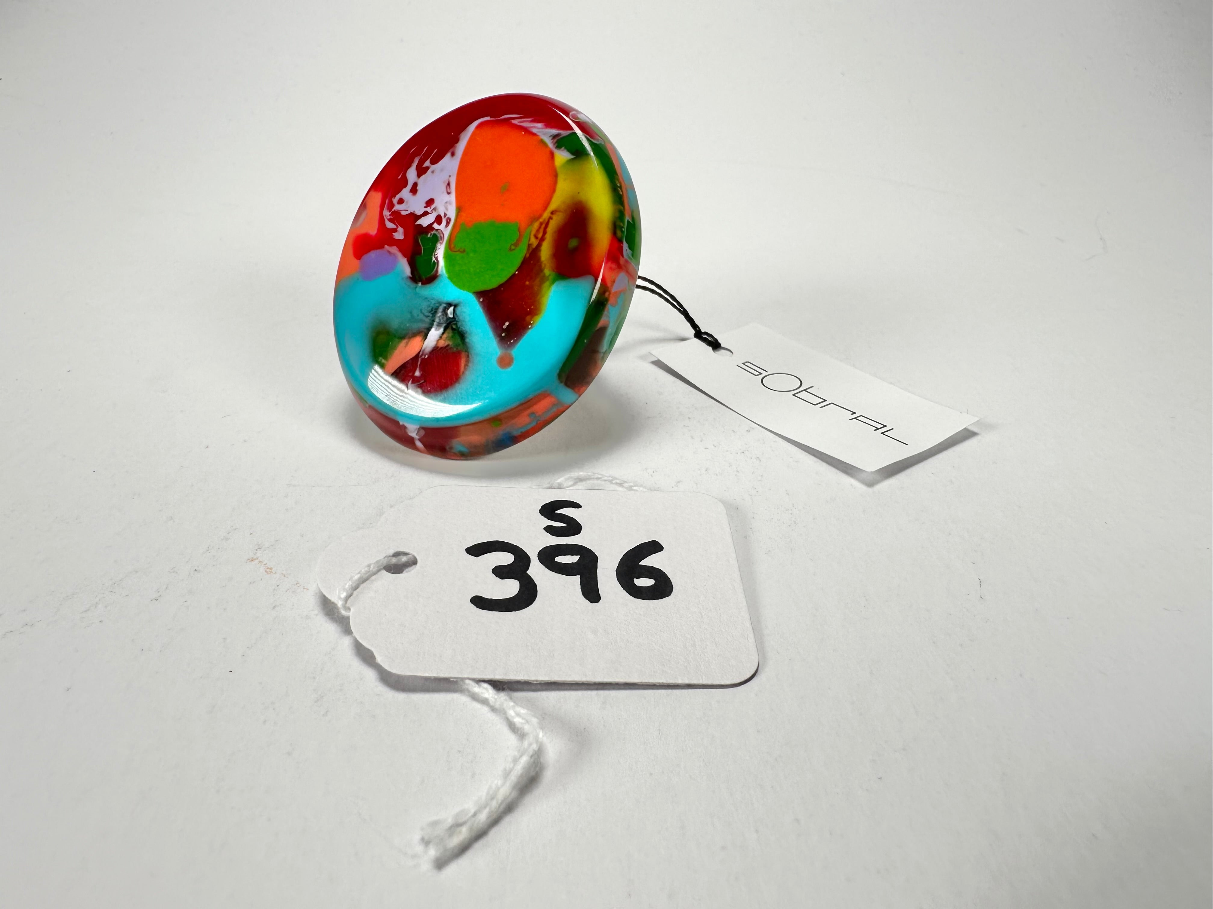 Sobral - Multi-Colour "Munique" K.Polido Resin Ring ( 005145 ) - Size UK S / US 9