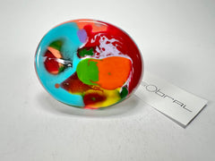 Sobral - Multi-Colour "Munique" K.Polido Resin Ring ( 005145 ) - Size UK S / US 9