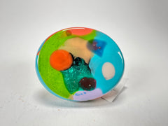 Sobral - Multi-Colour "Munique" K.Polido Resin Ring ( 005145 ) - Size UK U / US 10