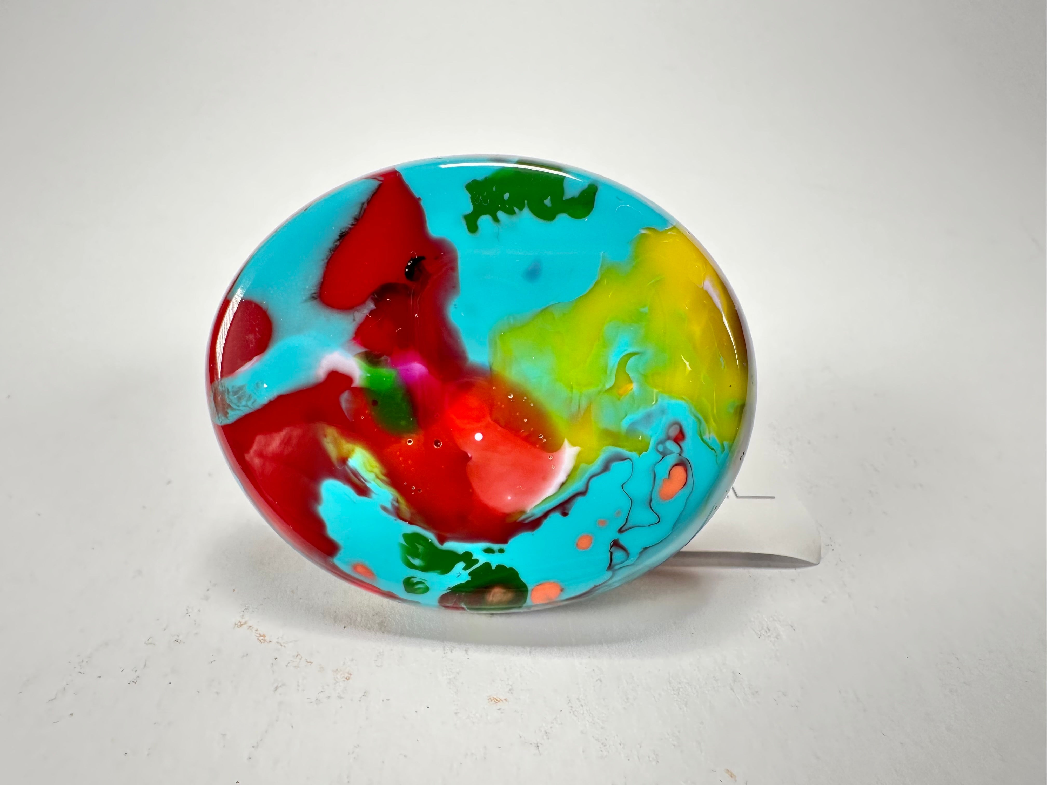 Sobral - Multi-Colour "Munique" K.Polido Resin Ring ( 005145 ) - Size UK U / US 10