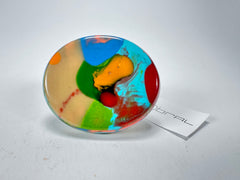 Sobral - Multi-Colour "Munique" K.Polido Resin Ring ( 005145 ) - Size UK Q / US 8