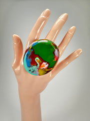 Sobral - Multi-Colour "Munique" K.Polido Resin Ring ( 005145 ) - Size UK Q / US 8