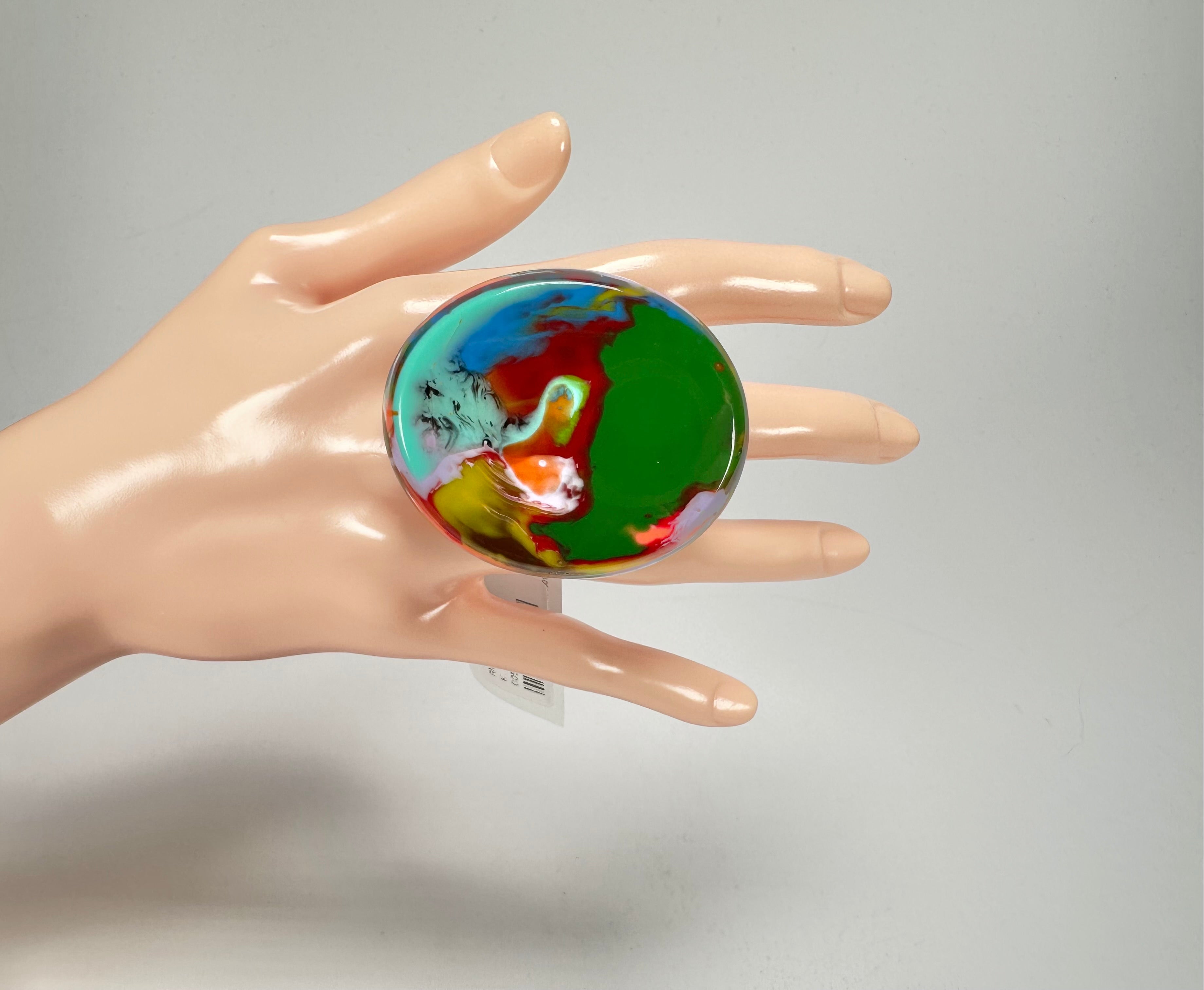 Sobral - Multi-Colour "Munique" K.Polido Resin Ring ( 005145 ) - Size UK Q / US 8