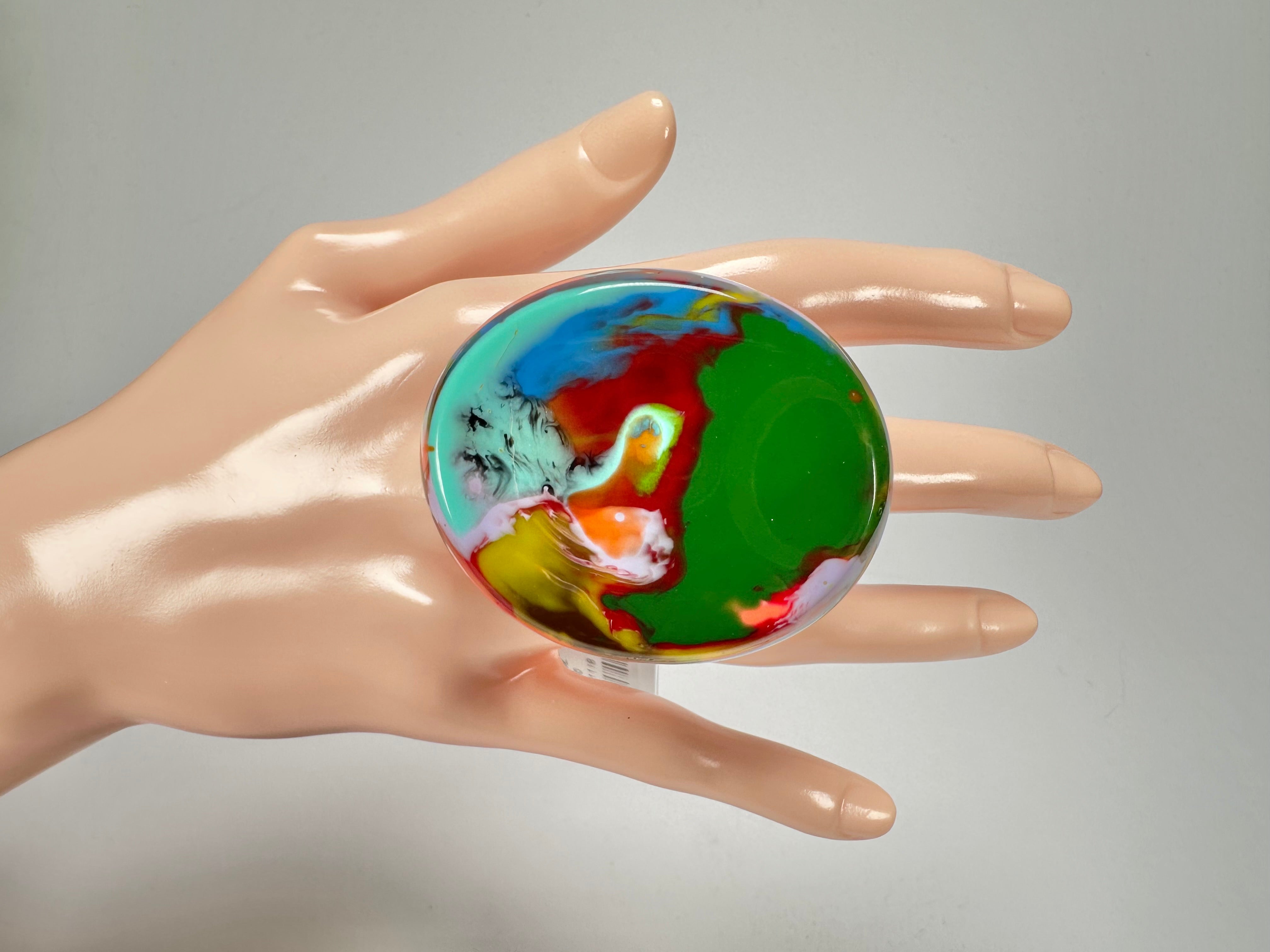 Sobral - Multi-Colour "Munique" K.Polido Resin Ring ( 005145 ) - Size UK Q / US 8
