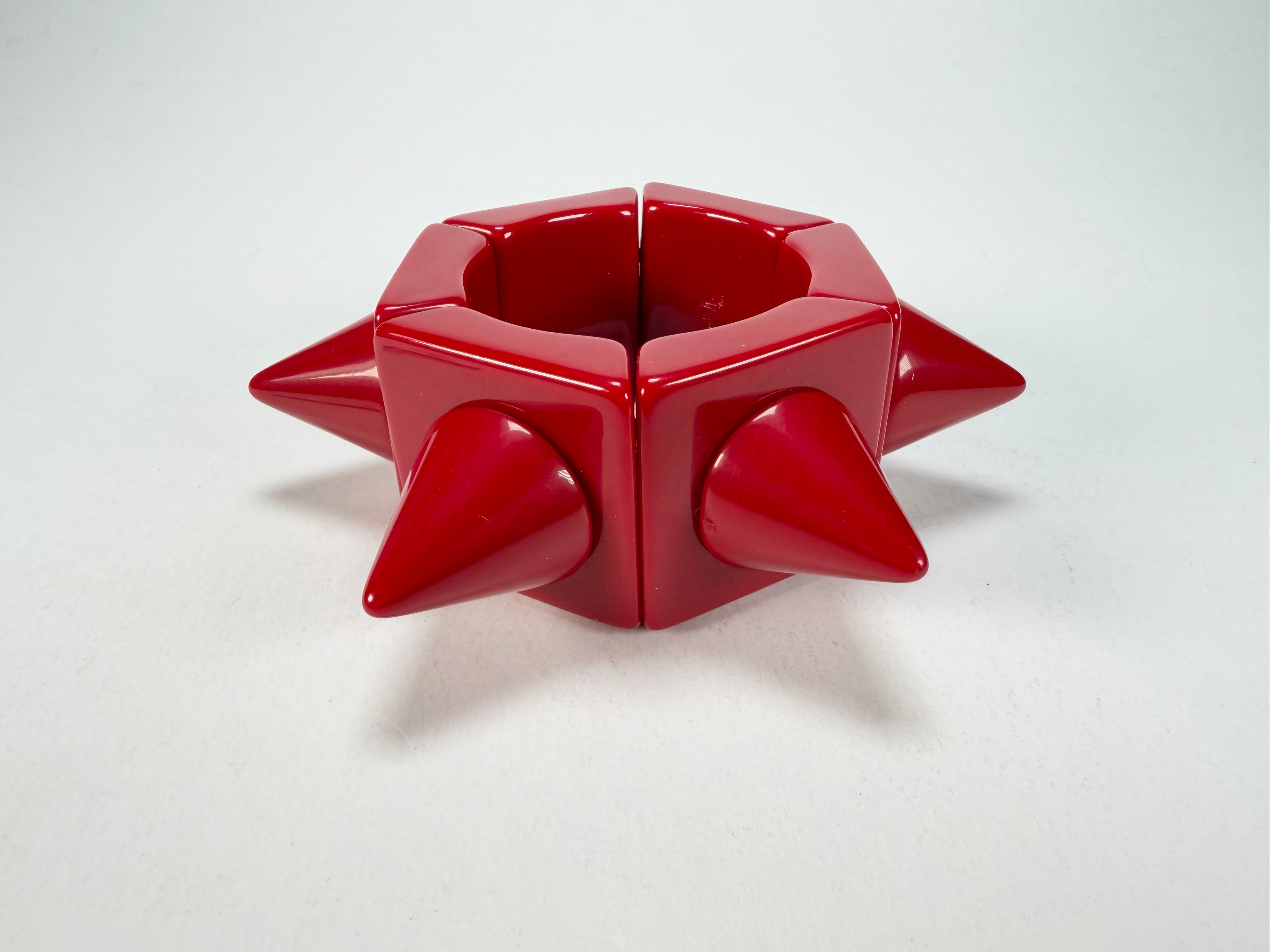 Sobral - Mix 2023 "Sabrina KL" Red Resin Bracelet ( 002893 )
