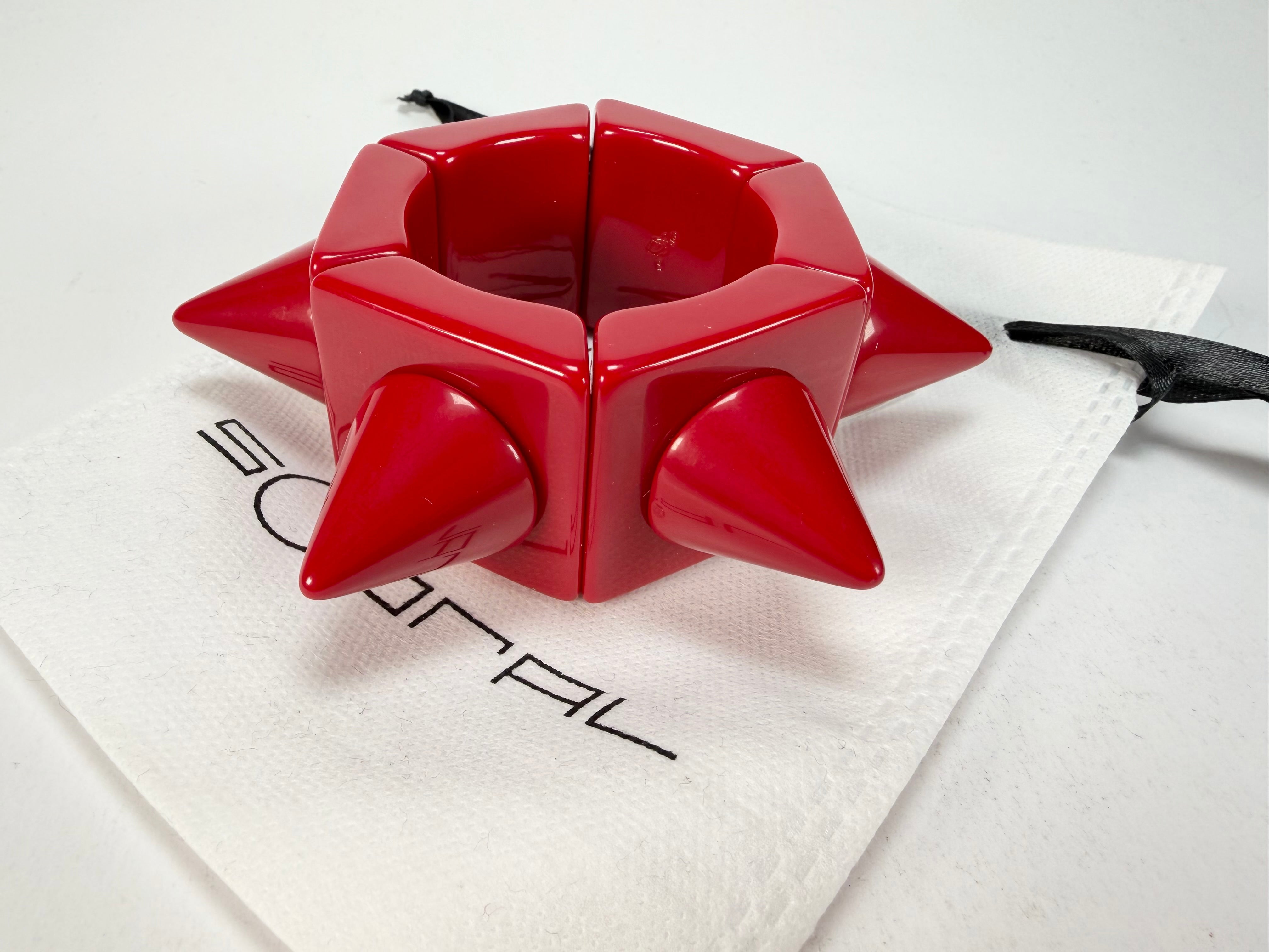 Sobral - Mix 2023 "Sabrina KL" Red Resin Bracelet ( 002893 )