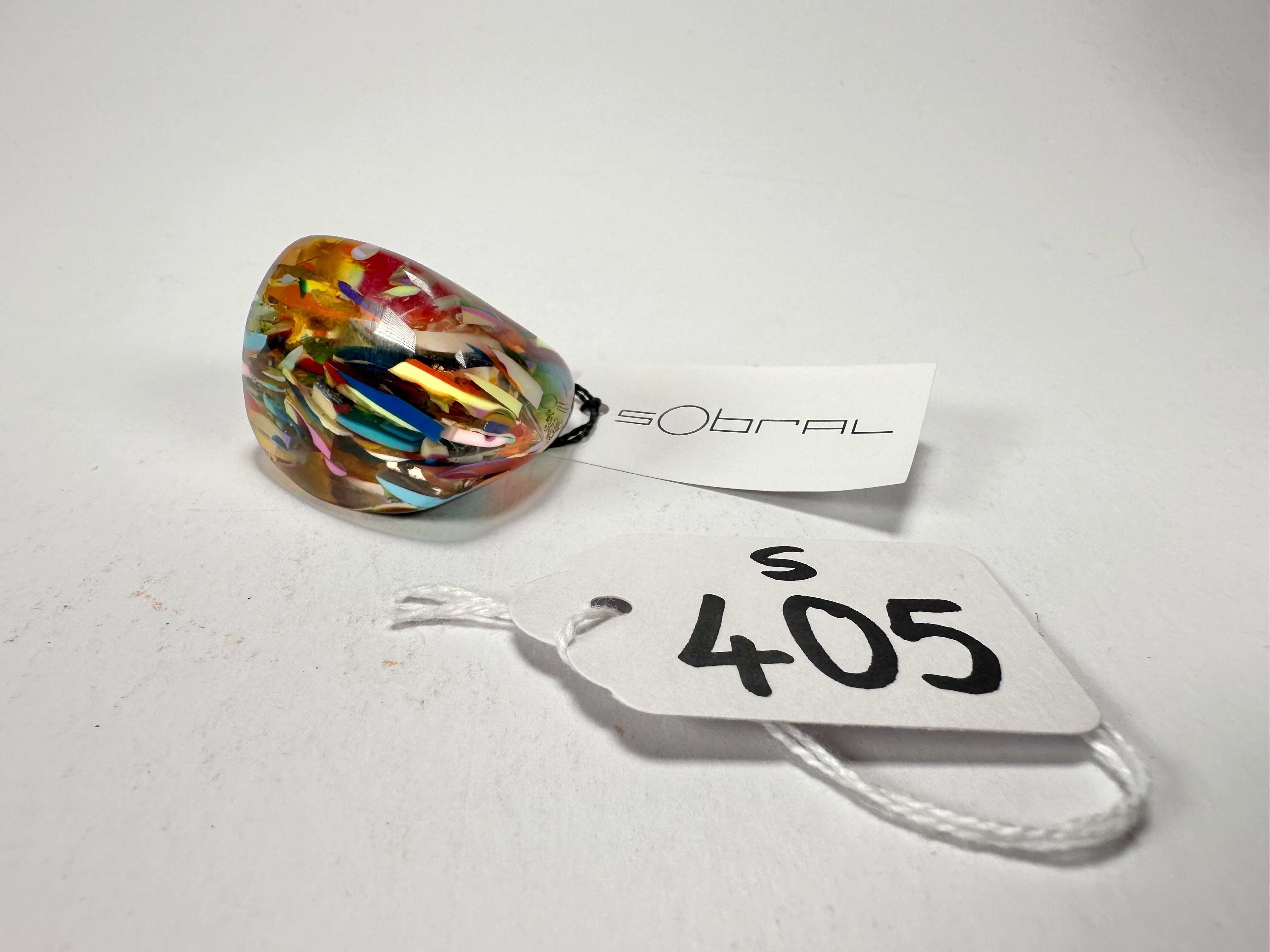 Sobral - Baru "Mares" Resin Ring ( 005417 ) - Size UK P / US 7.5