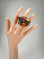 Sobral - Baru "Mares" Resin Ring ( 005417 ) - Size UK P / US 7.5