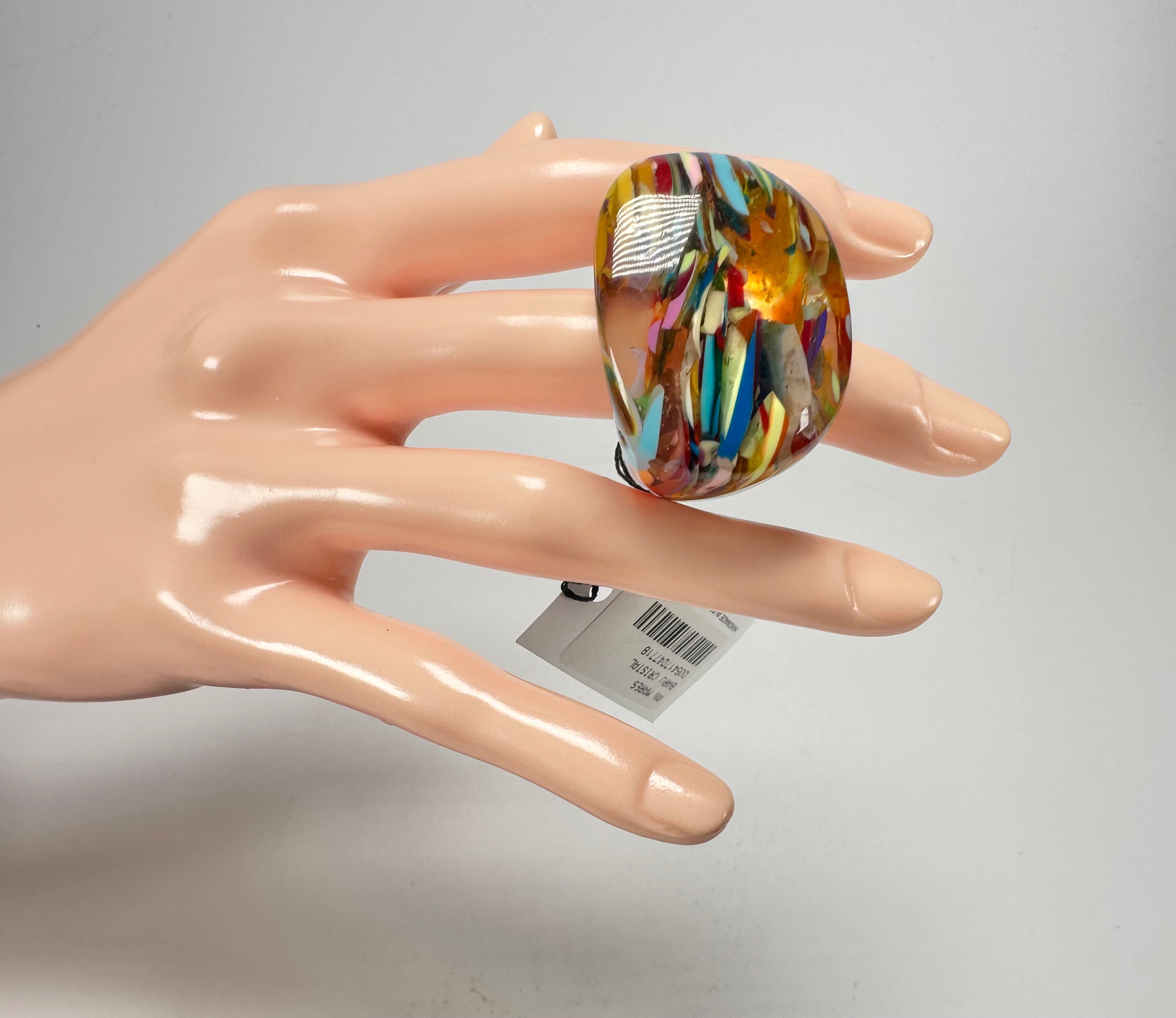 Sobral - Baru "Mares" Resin Ring ( 005417 ) - Size UK P / US 7.5