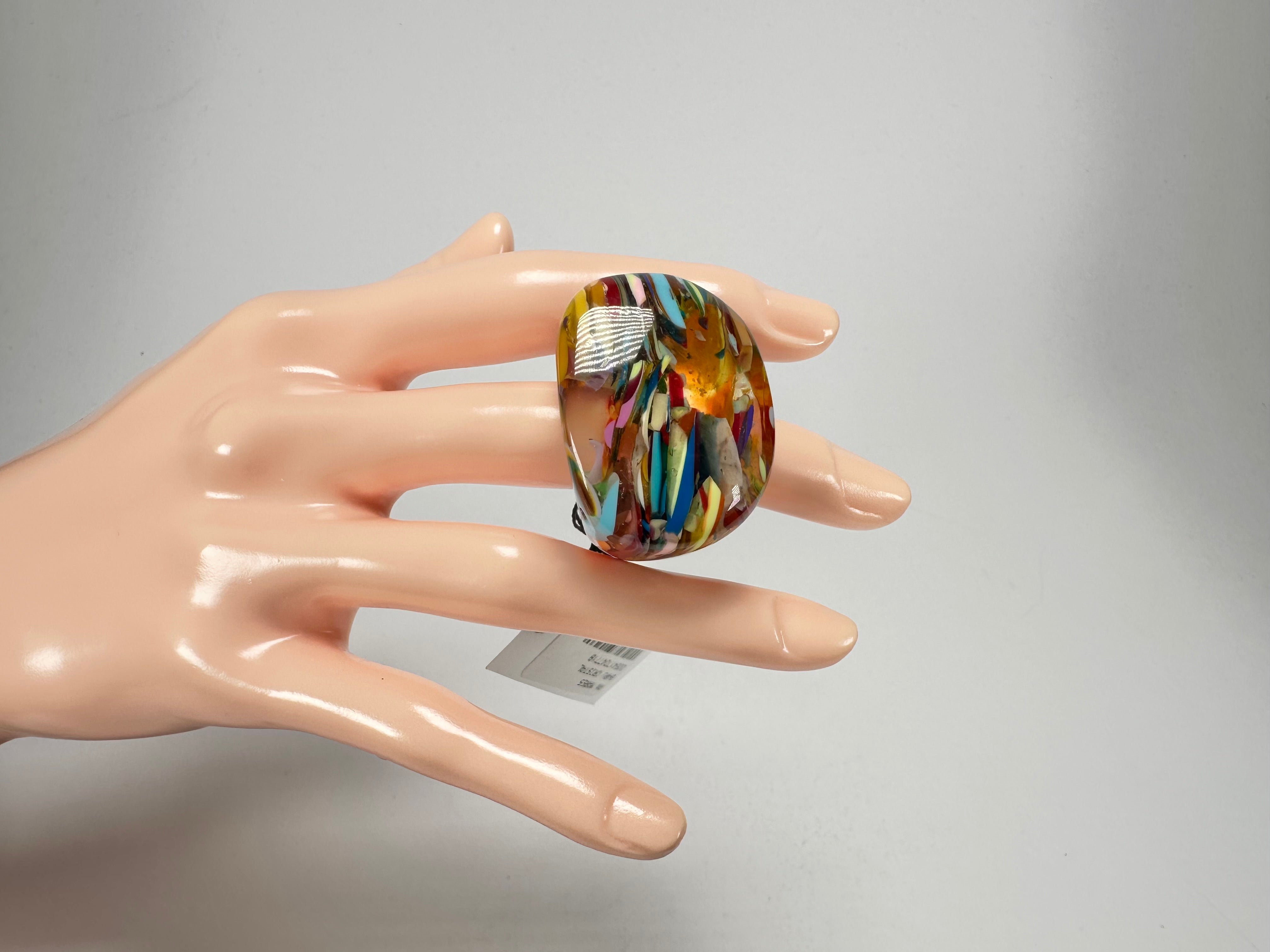 Sobral - Baru "Mares" Resin Ring ( 005417 ) - Size UK P / US 7.5