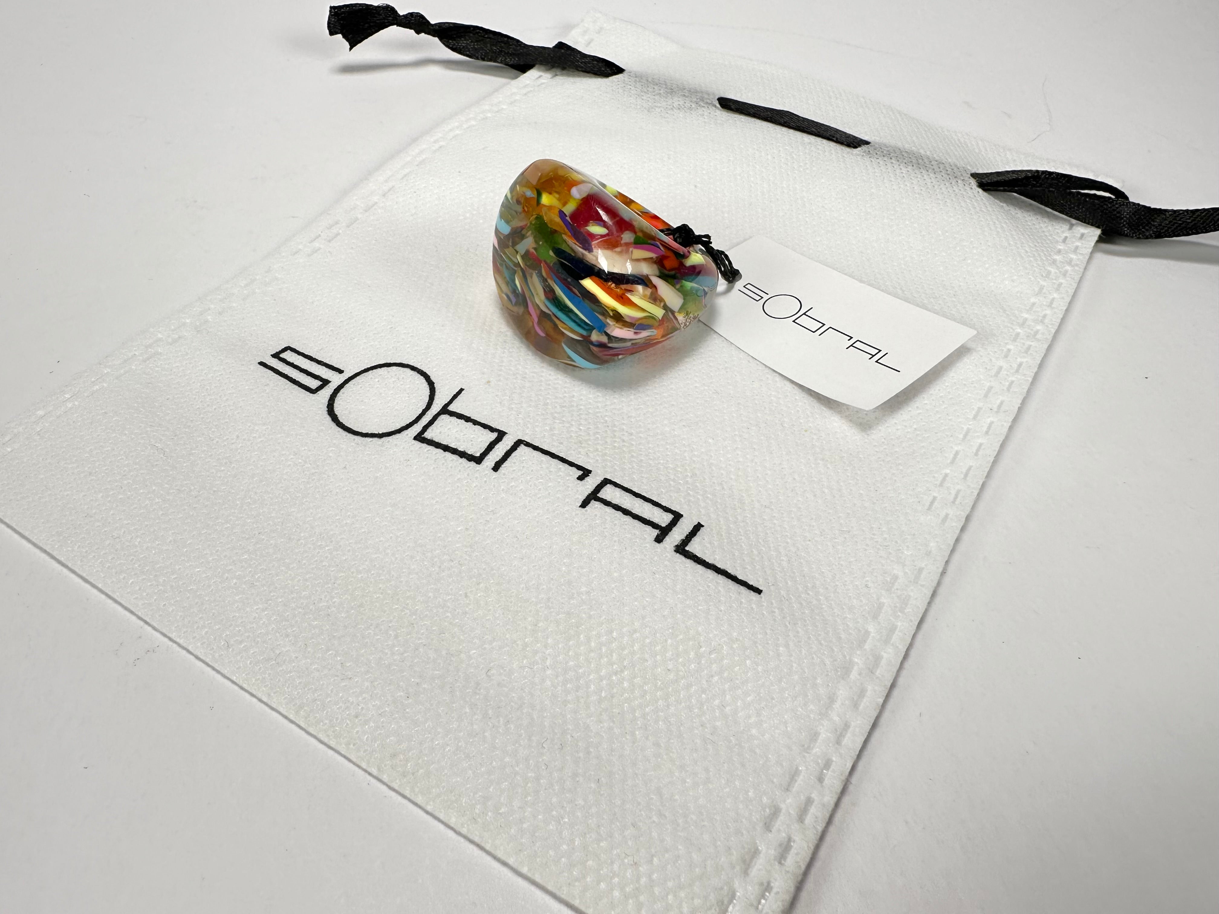 Sobral - Baru "Mares" Resin Ring ( 005417 ) - Size UK P / US 7.5