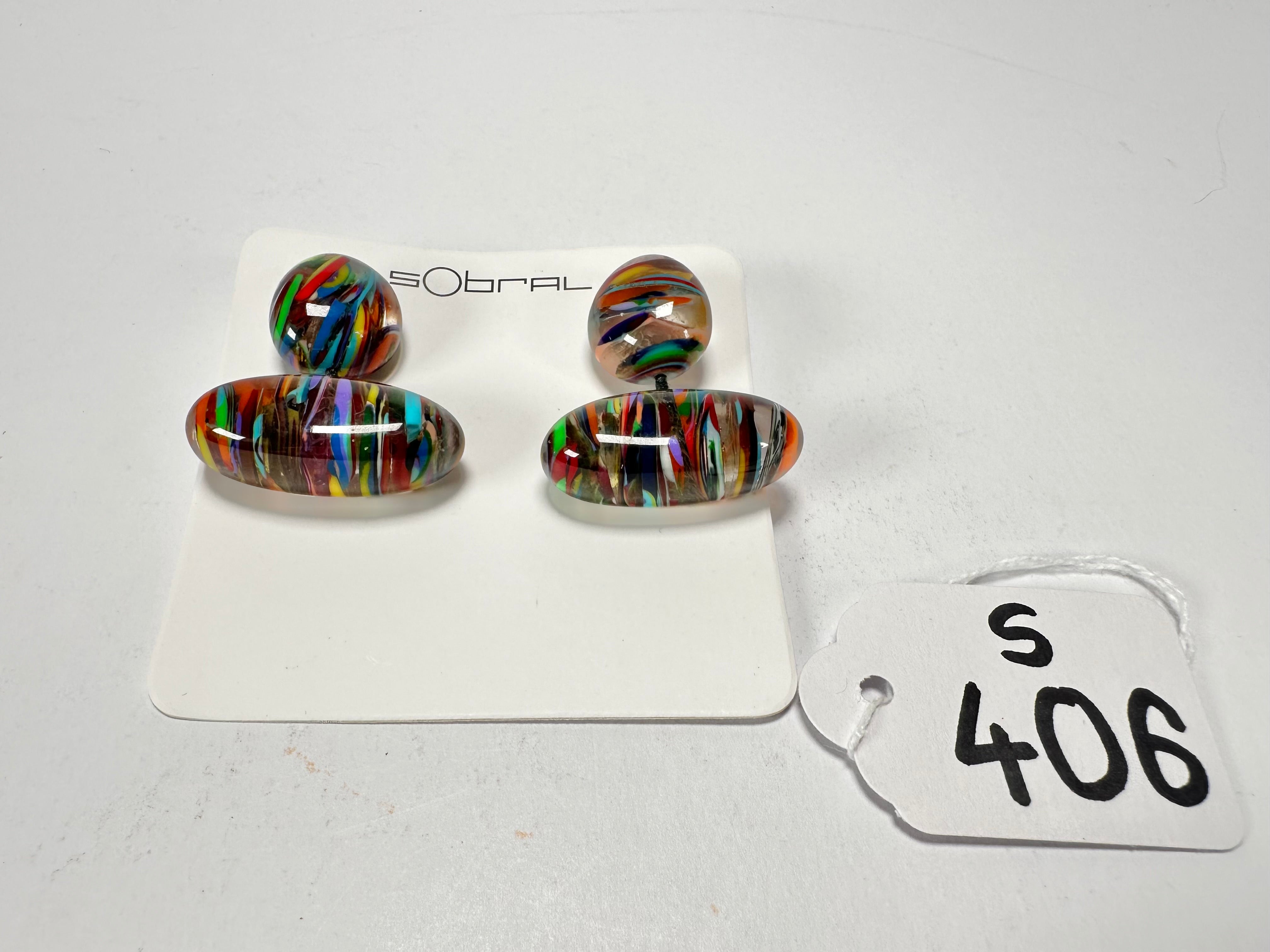 Sobral - Baru "Atelie" Resin Earrings ( 005338 )