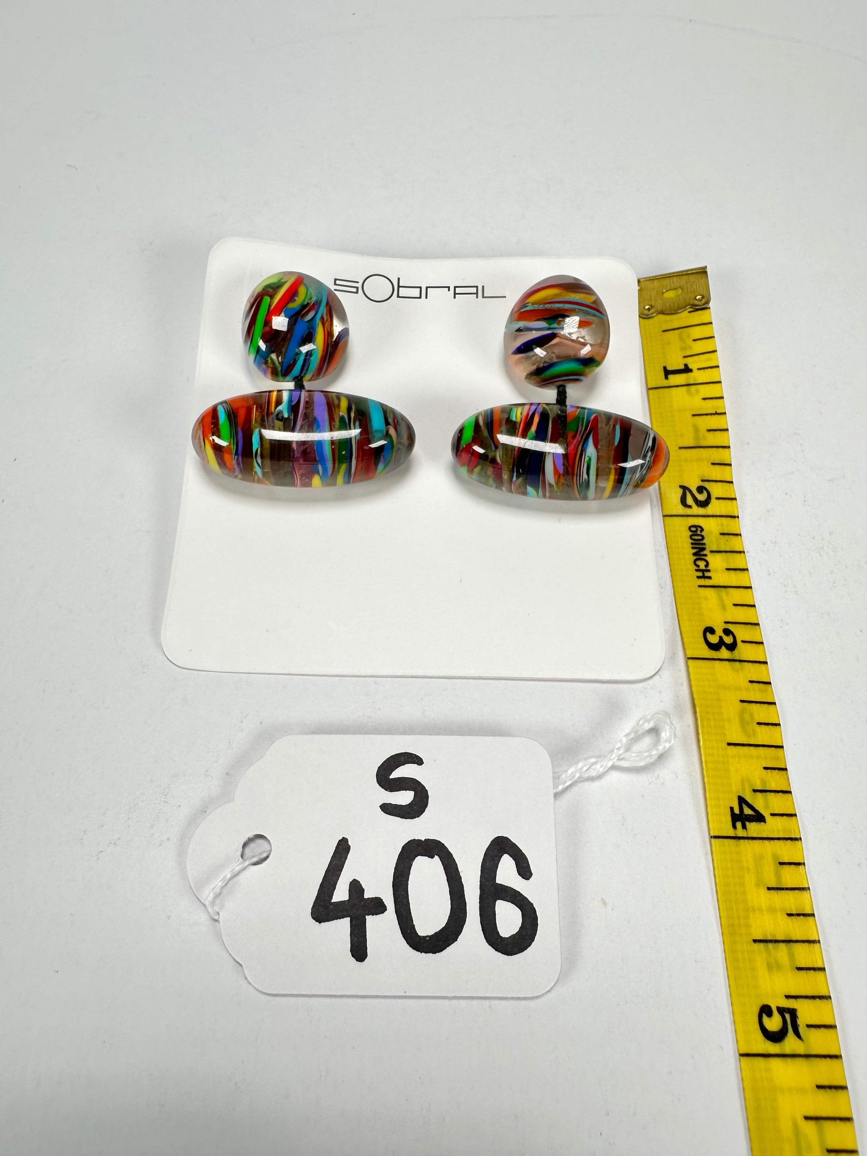 Sobral - Baru "Atelie" Resin Earrings ( 005338 )