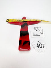 Sobral - Landmark "Cristo" Red & Black Marble Medium 14cm Statue Ornament ( 000000 )