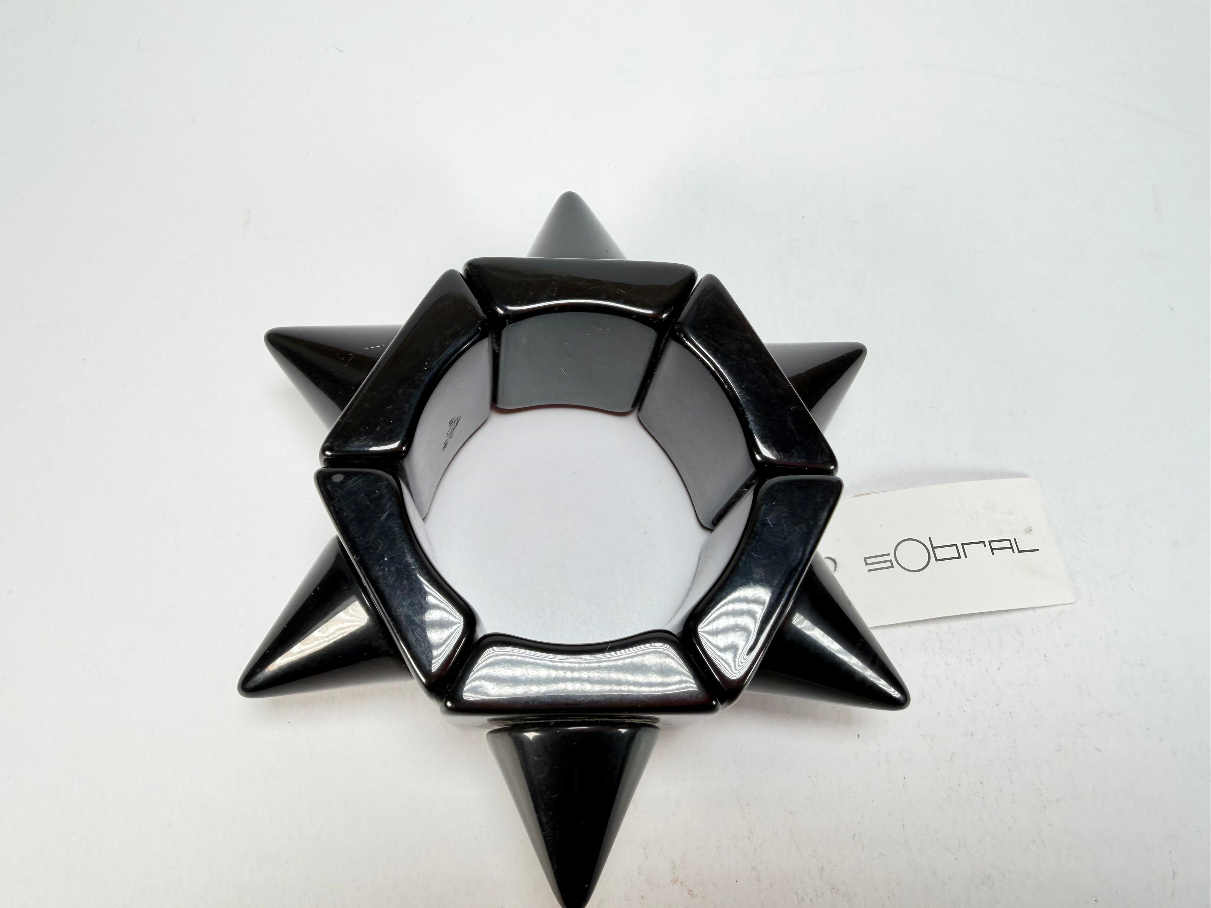 Sobral - Mix 2023 "Sabrina KL" Black Resin Bracelet ( 002893 )