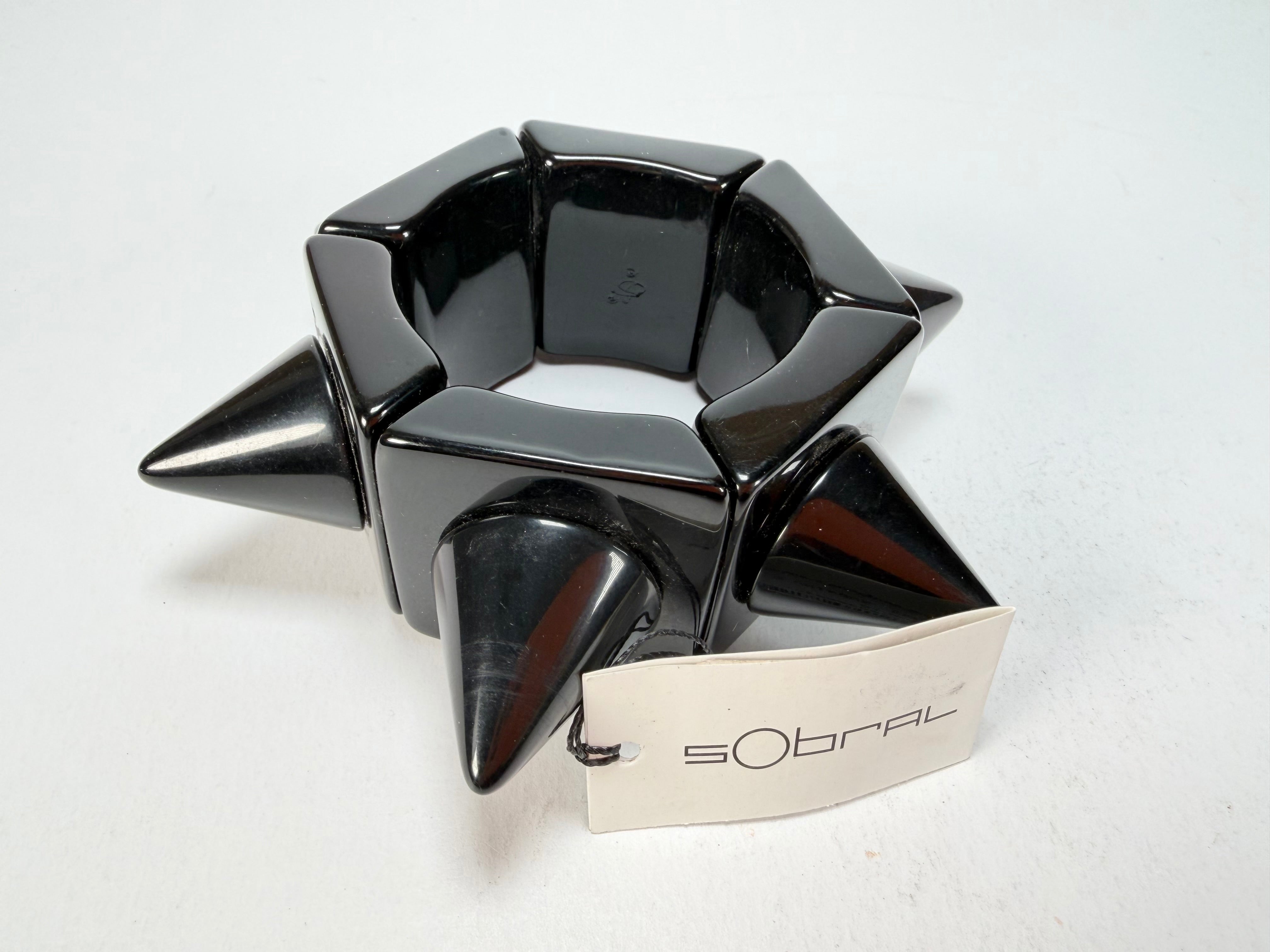 Sobral - Mix 2023 "Sabrina KL" Black Resin Bracelet ( 002893 )