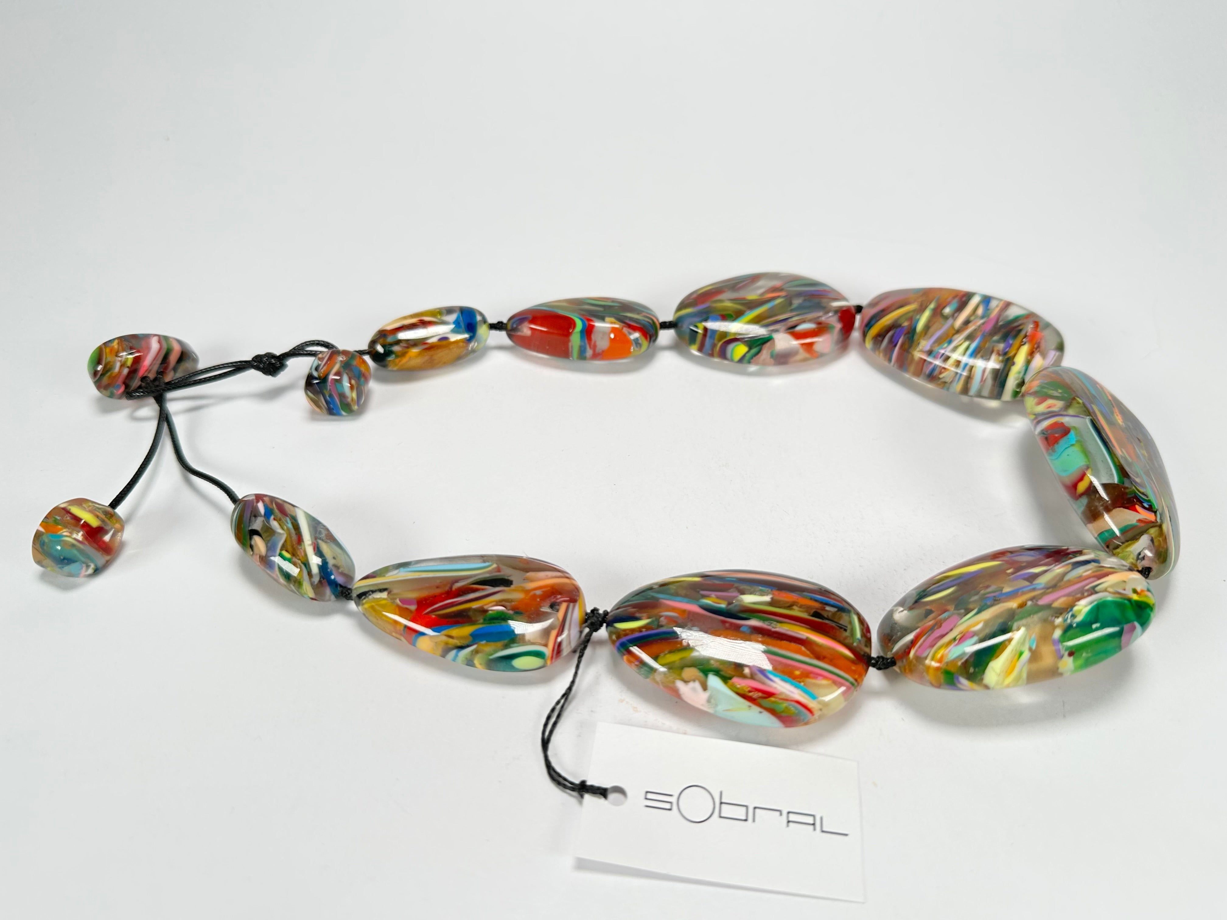 Sobral - Baru "Lisi Efeitos" Resin Necklace ( 004578 )