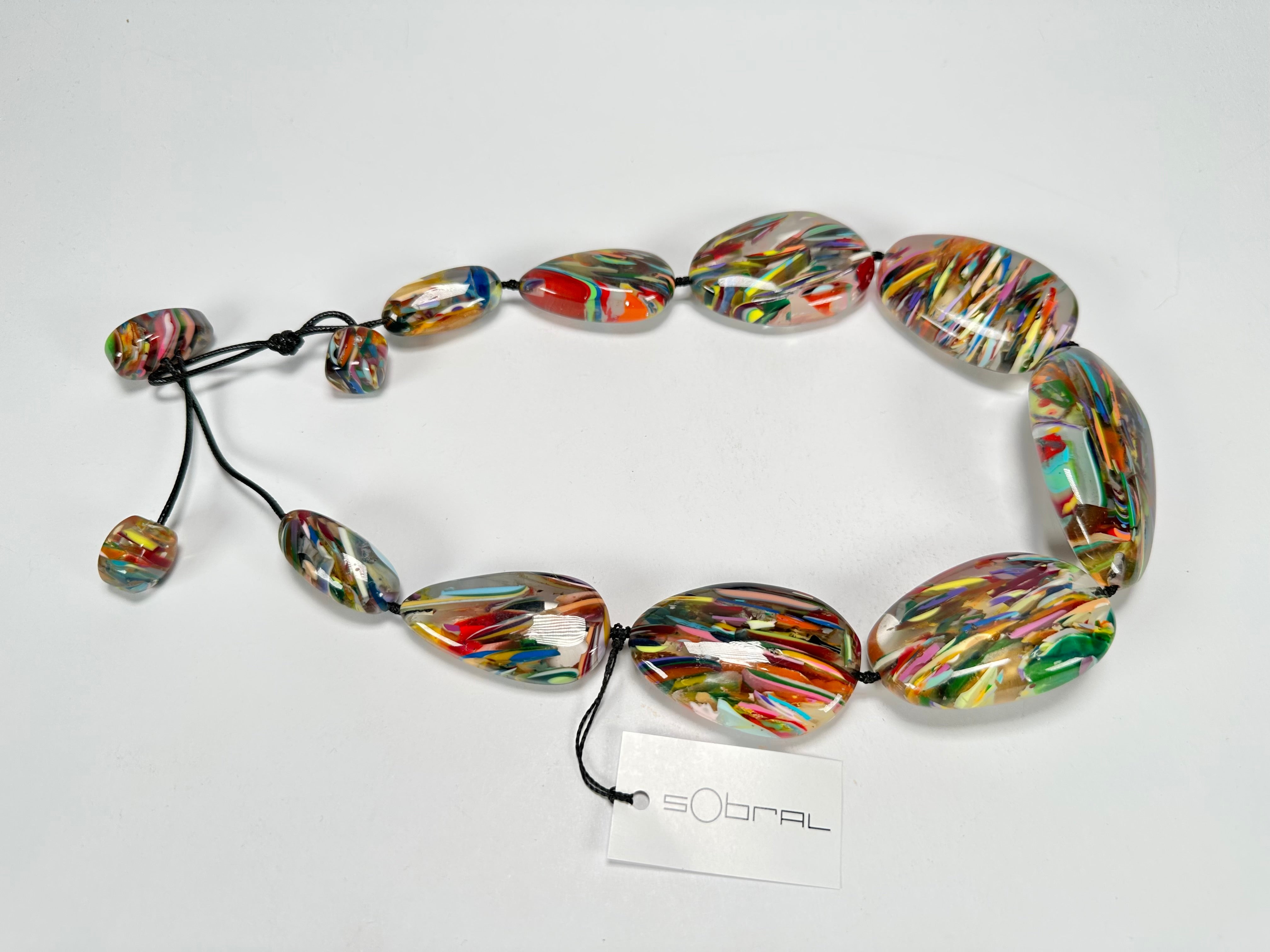 Sobral - Baru "Lisi Efeitos" Resin Necklace ( 004578 )