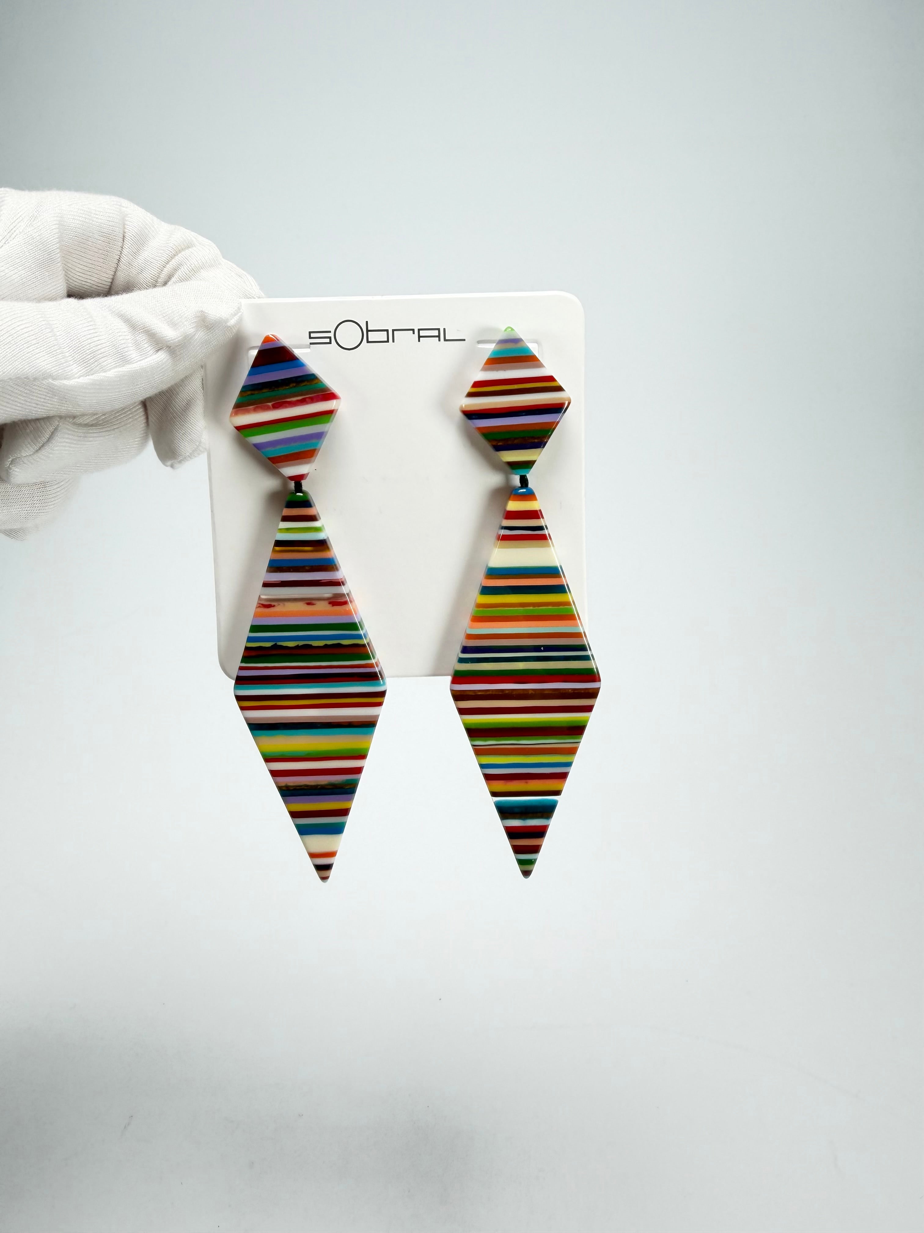 Sobral - Pop Art "Nial" Resin Earrings ( 004203 )