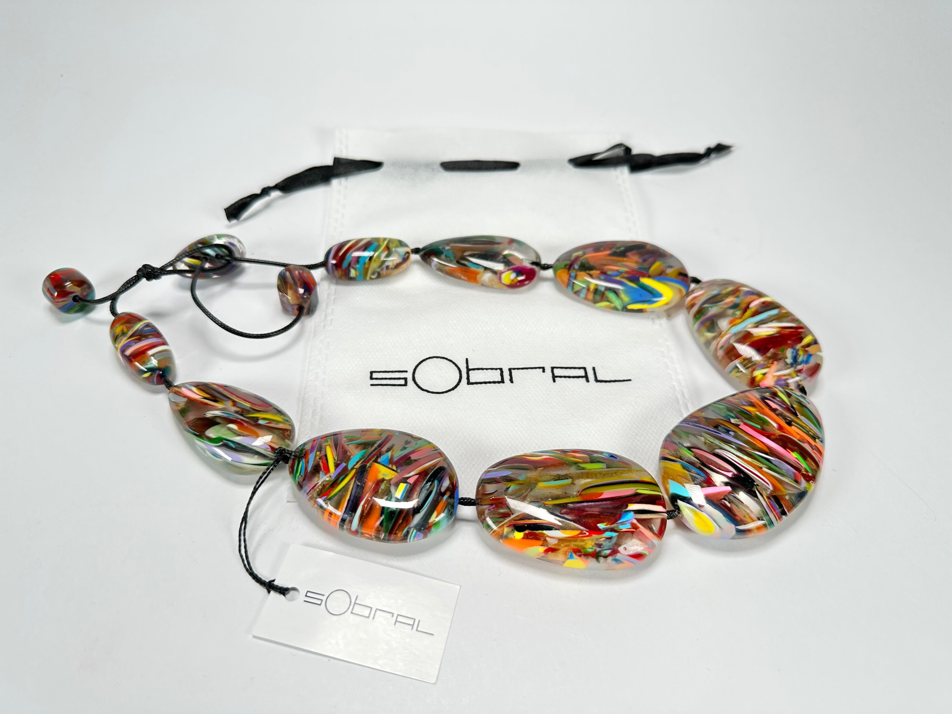 Sobral - Baru "Lisi Efeitos" Resin Necklace ( 004578 )