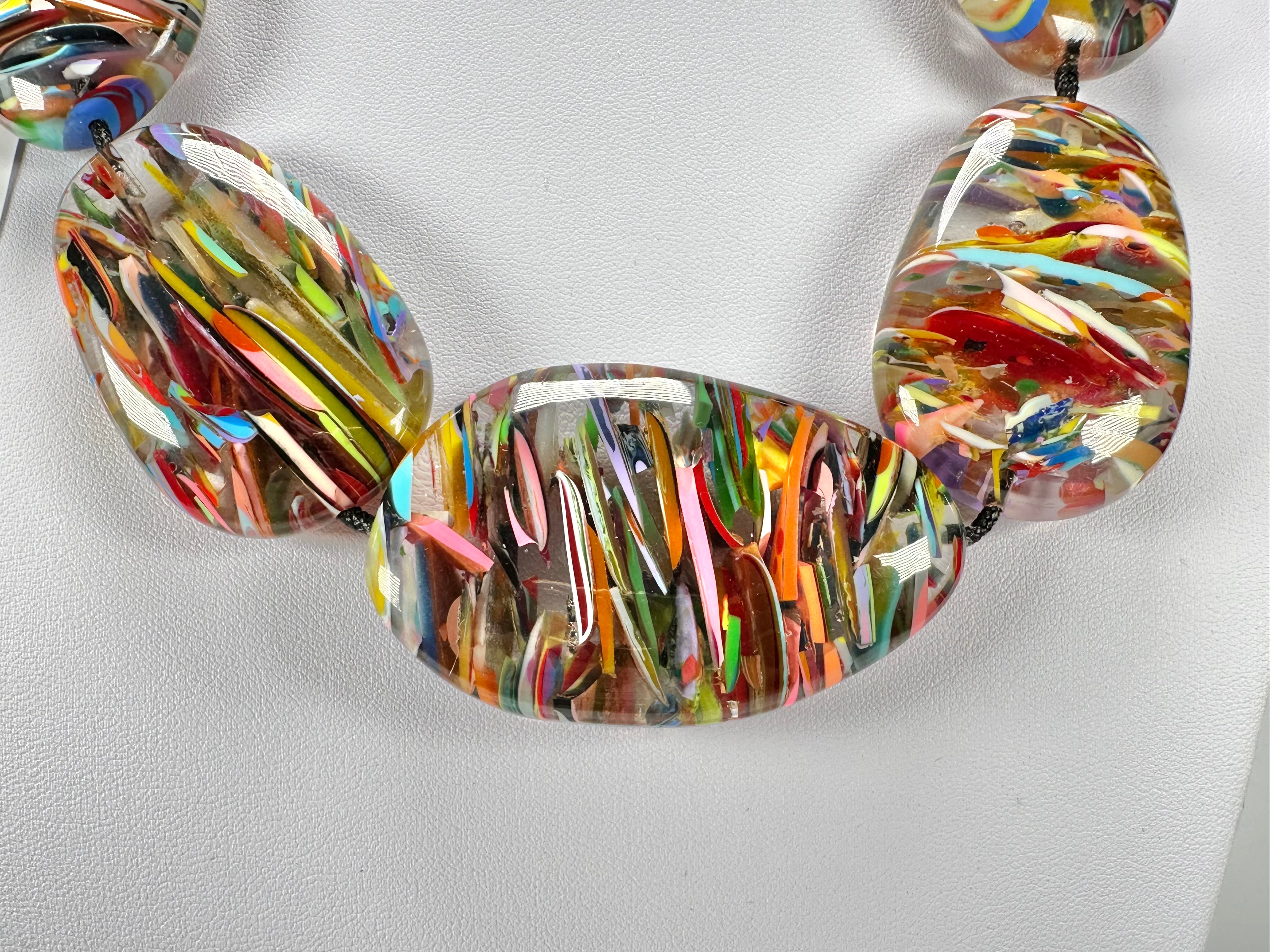 Sobral - Baru "Lisi Efeitos" Resin Necklace ( 004578 )