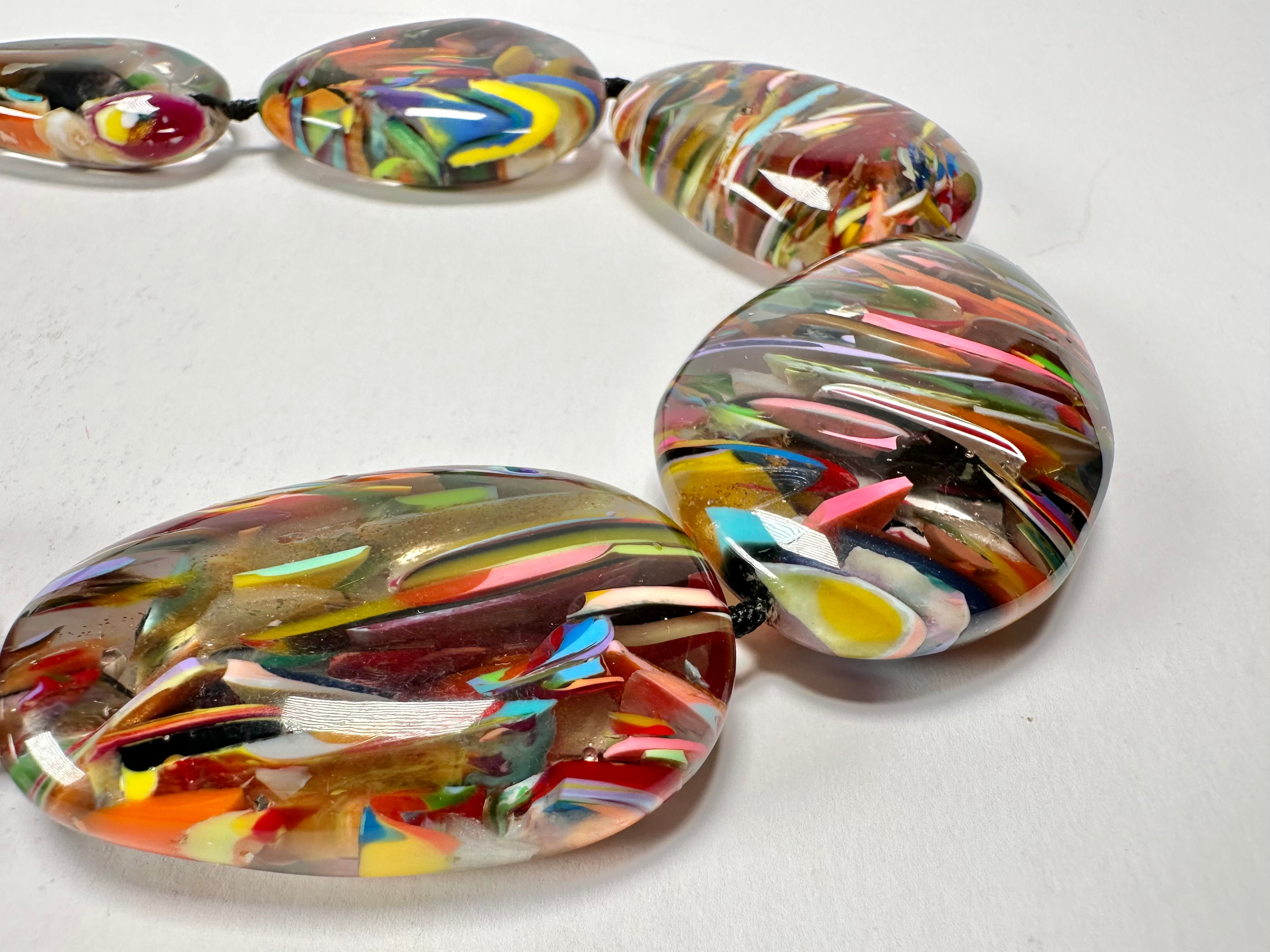 Sobral - Baru "Lisi Efeitos" Resin Necklace ( 004578 )
