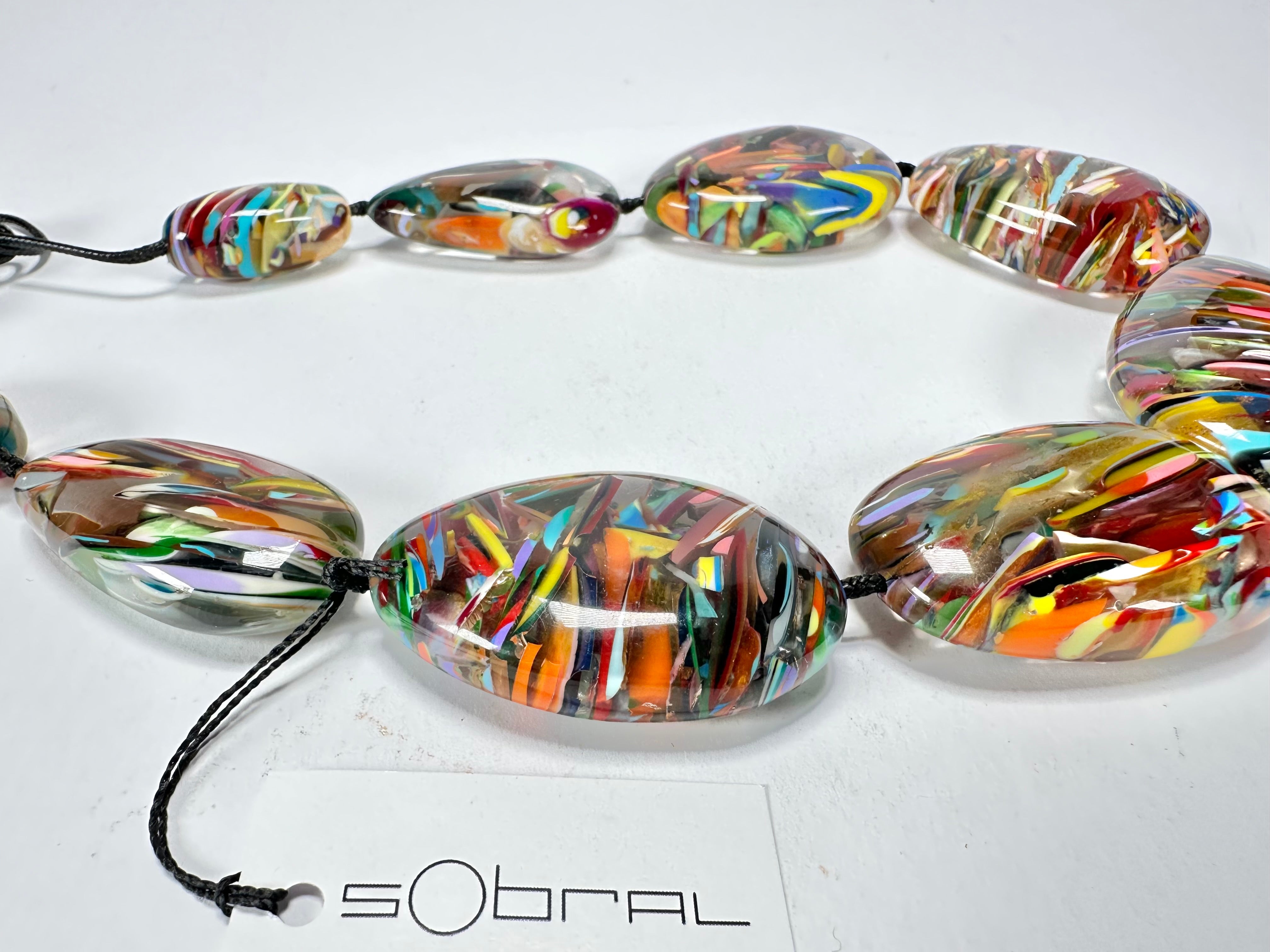Sobral - Baru "Lisi Efeitos" Resin Necklace ( 004578 )